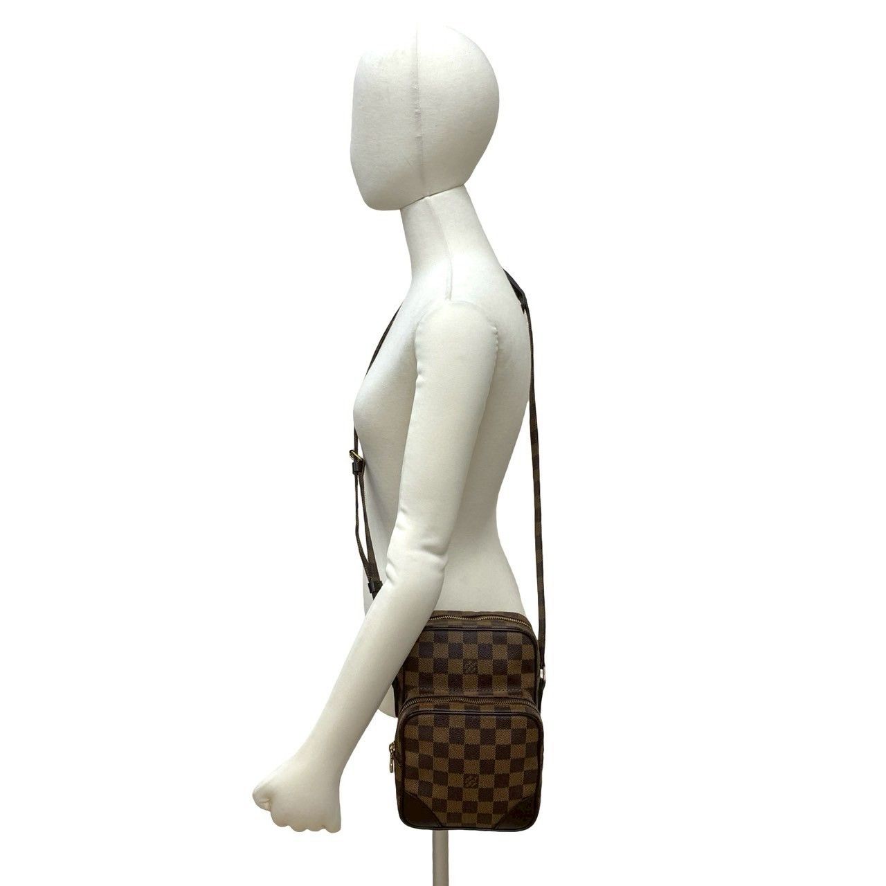 Louis Vuitton Louis Vuitton Louis Vuitton Amazon Damier Leather Shoulder Bag Textile Shoulder Bag DUTY FREE for USA Size ONE SIZE - 3 Thumbnail