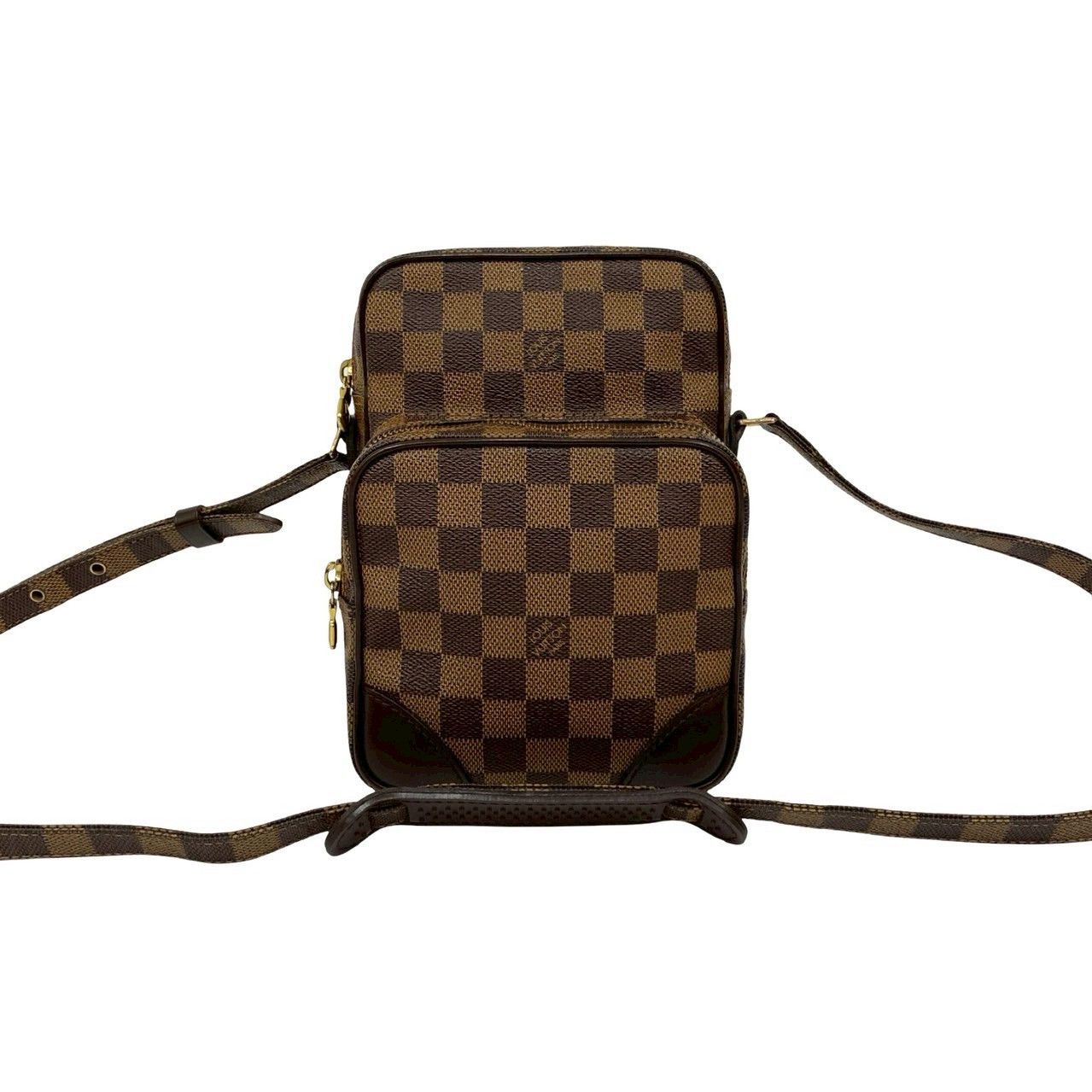 Louis Vuitton Louis Vuitton Louis Vuitton Amazon Damier Leather Shoulder Bag Textile Shoulder Bag DUTY FREE for USA Size ONE SIZE - 2 Thumbnail