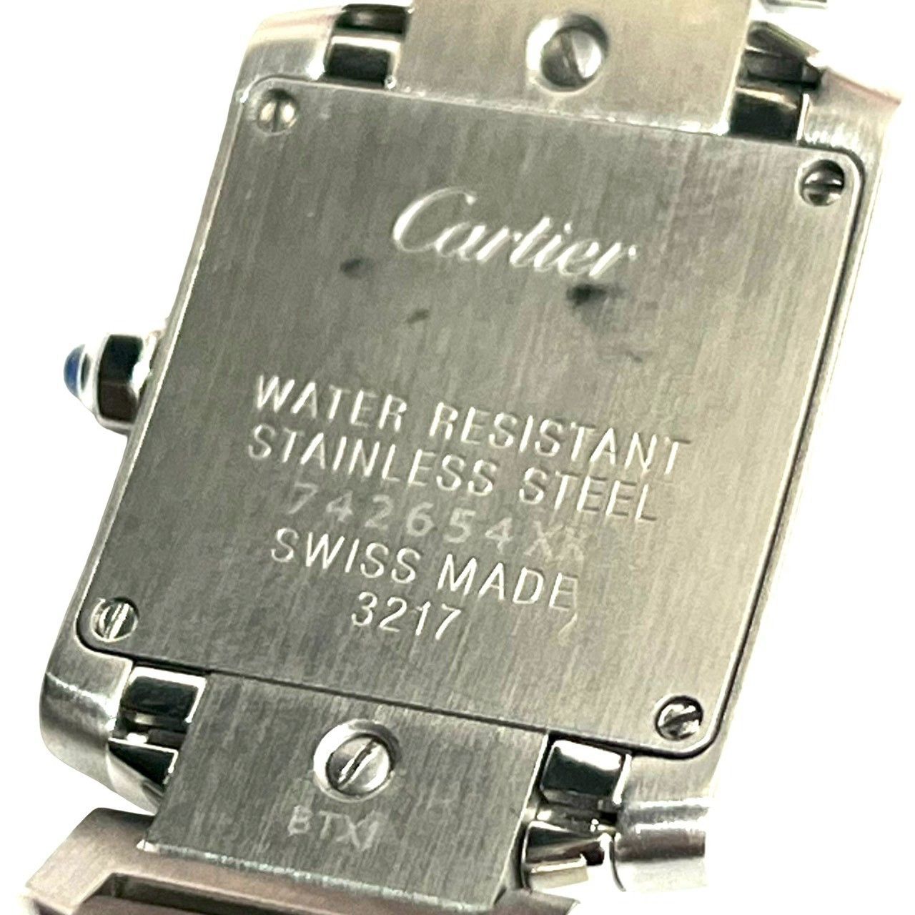 Cartier Cartier Cartier Tank Française Stainless Steel Quartz Metal Quartz 32003 DUTY FREE for USA Size ONE SIZE - 3 Thumbnail