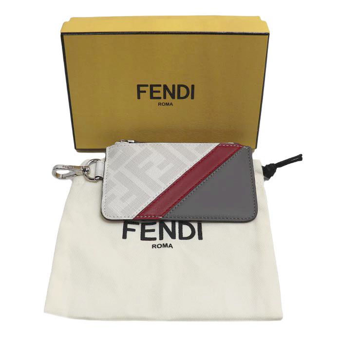 Fendi Fendi Fendi Zucca Card Coin Case Leather Card Case 7M0343 DUTY FREE for USA Size ONE SIZE - 5 Thumbnail