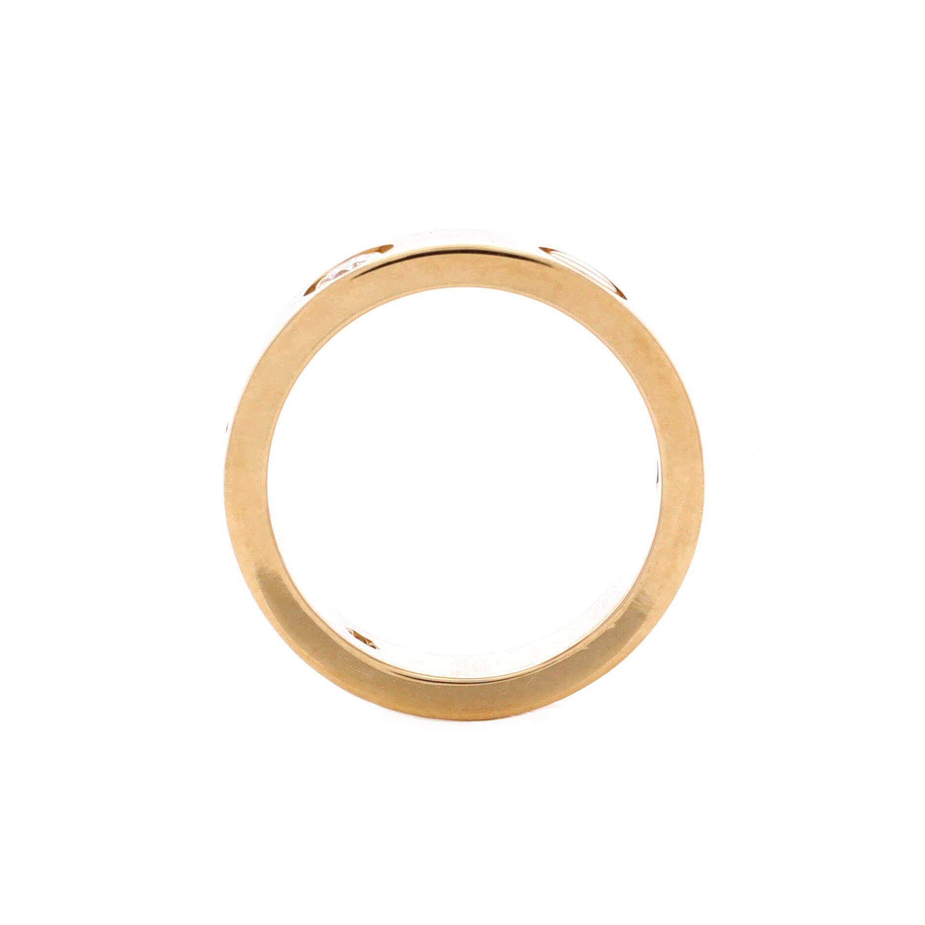 Cartier Love 3 Diamonds Band Ring Size ONE SIZE - 2 Thumbnail