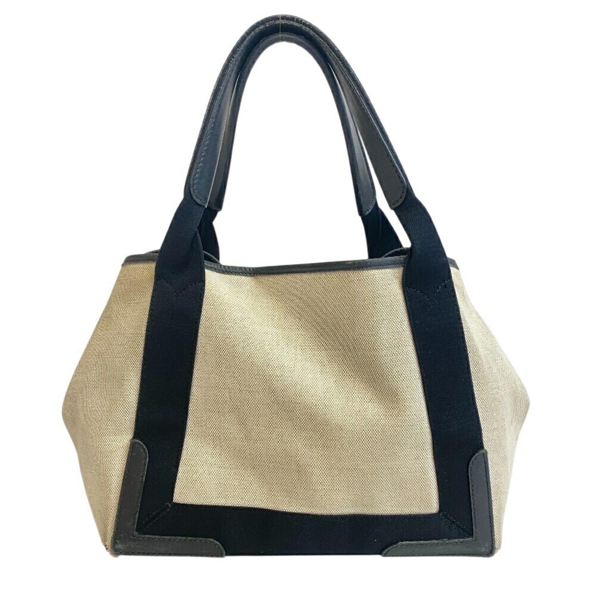 Balenciaga BALENCIAGA 339933 Navy Cabas S Tote Handbag, Beige, Women's Size ONE SIZE - 2 Thumbnail