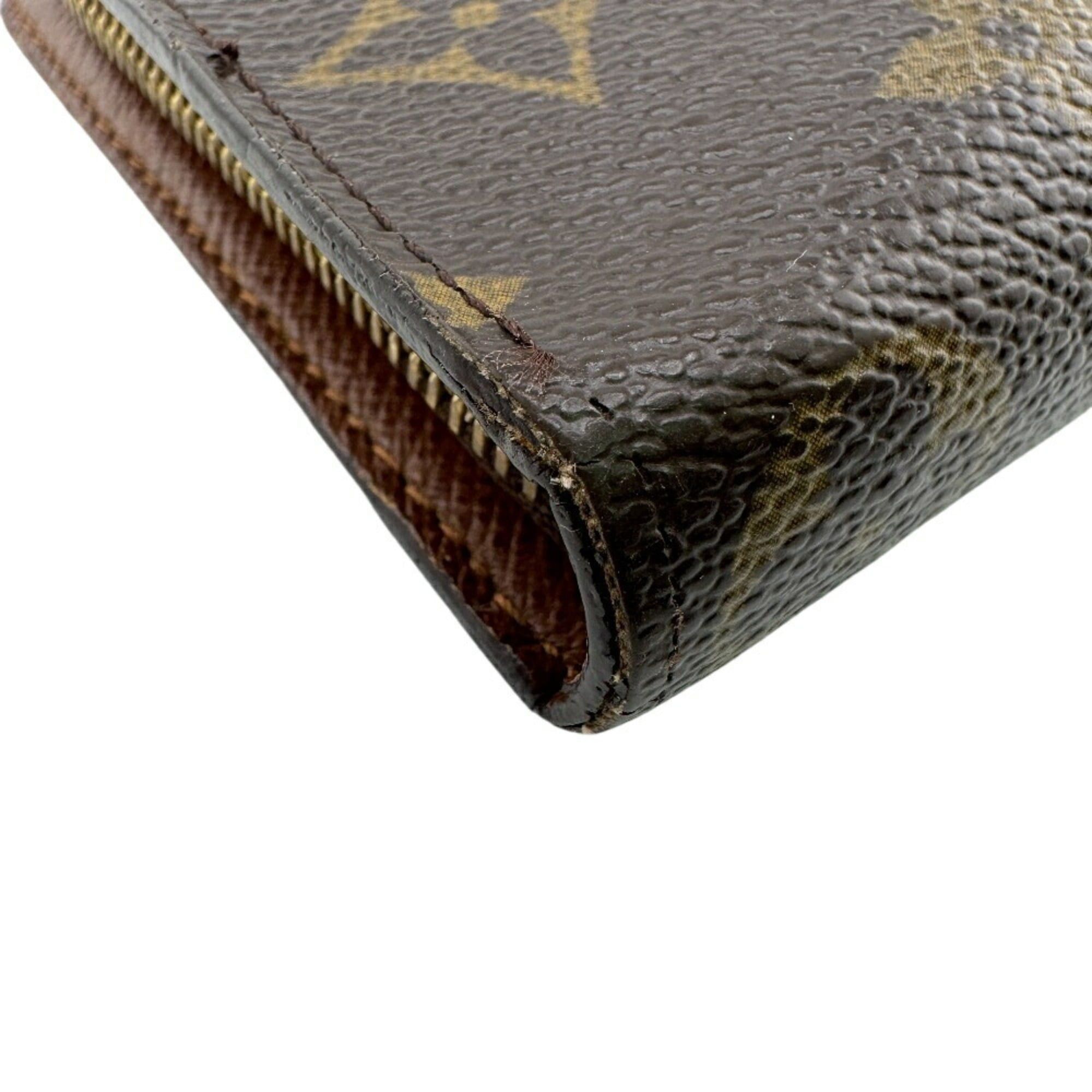 Louis Vuitton LOUIS VUITTON M61727 Porte Monne Zip Round Monogram Long Wallet Brown Unisex Size ONE SIZE - 5 Thumbnail