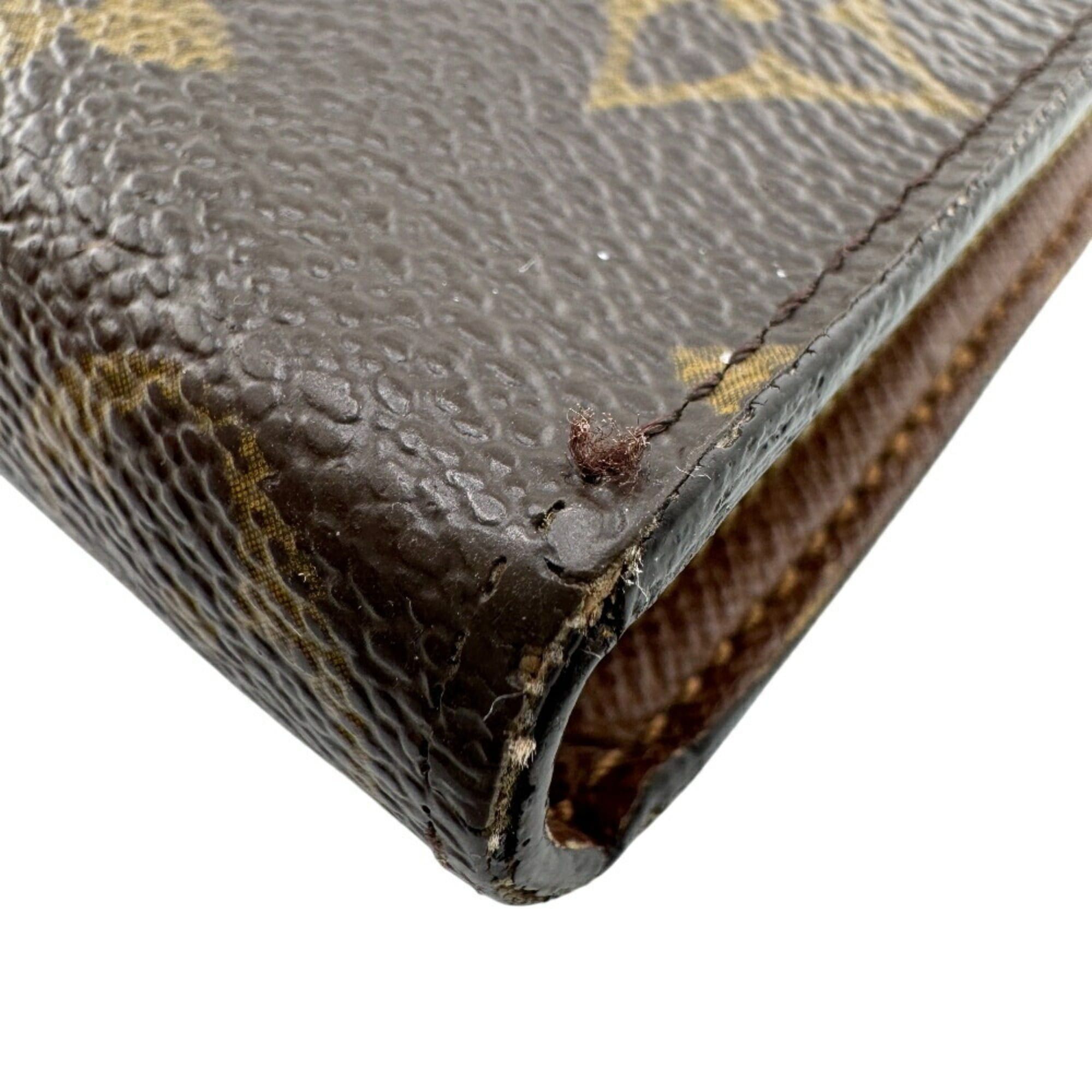 Louis Vuitton LOUIS VUITTON M61727 Porte Monne Zip Round Monogram Long Wallet Brown Unisex Size ONE SIZE - 4 Thumbnail