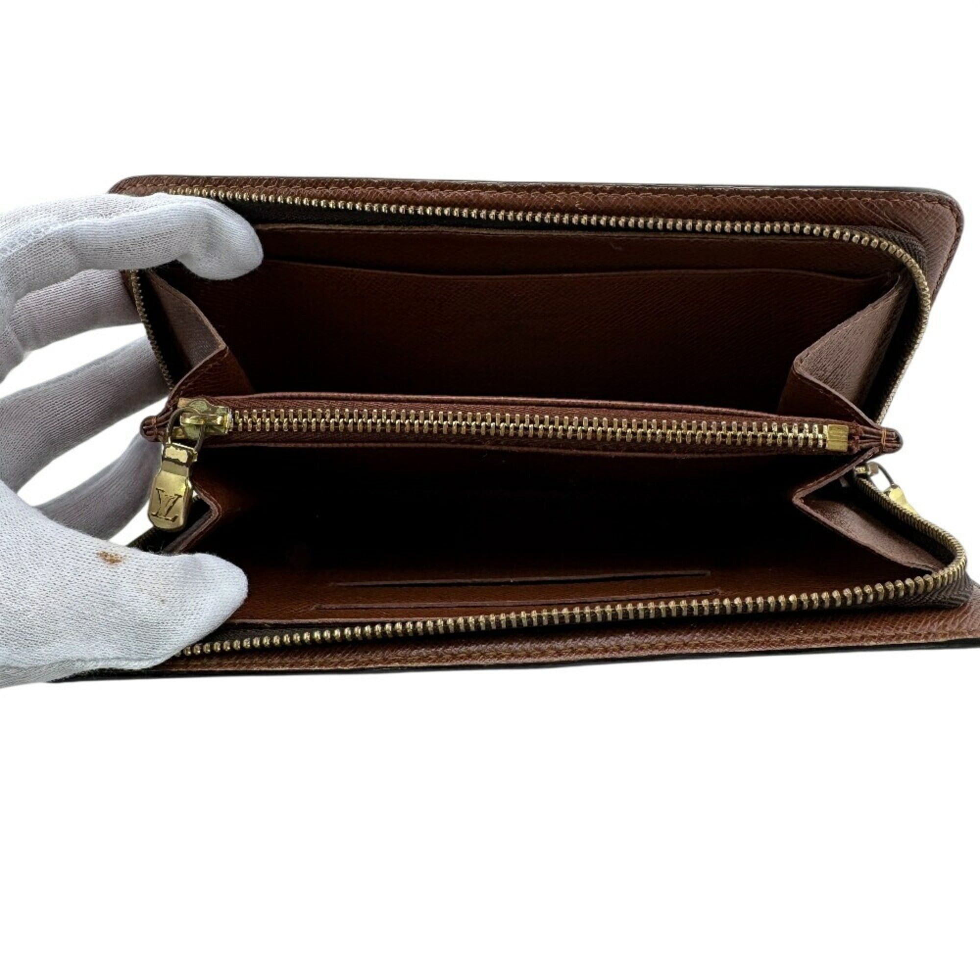 Louis Vuitton LOUIS VUITTON M61727 Porte Monne Zip Round Monogram Long Wallet Brown Unisex Size ONE SIZE - 7 Thumbnail