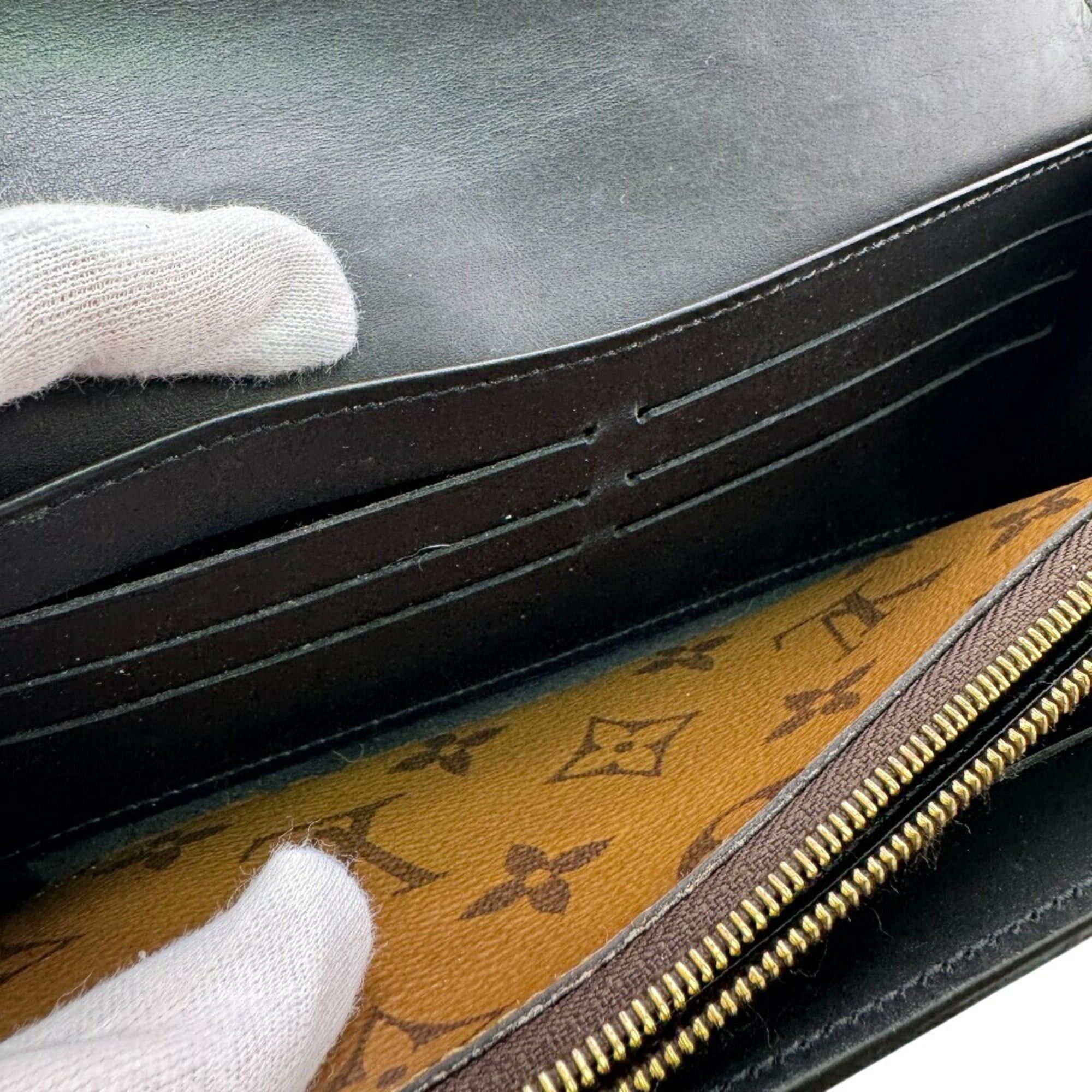 Louis Vuitton LOUIS VUITTON M46645 Portefeuille Sarah Monogram Reverse Long Wallet Brown Women's Size ONE SIZE - 10 Thumbnail