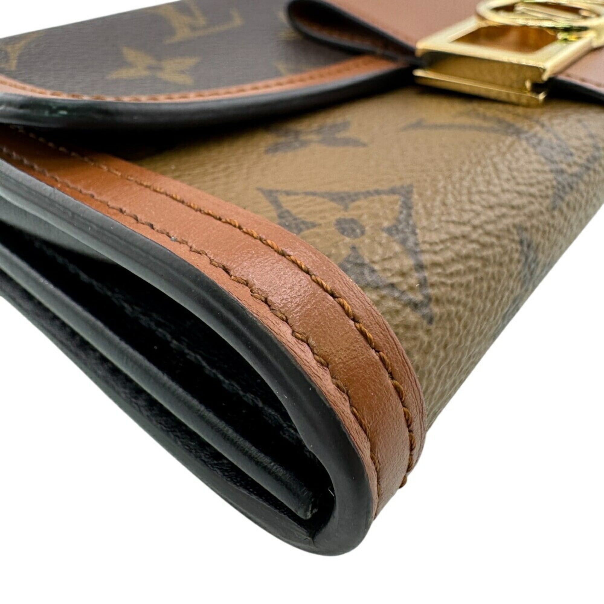 Louis Vuitton LOUIS VUITTON M46645 Portefeuille Sarah Monogram Reverse Long Wallet Brown Women's Size ONE SIZE - 5 Thumbnail