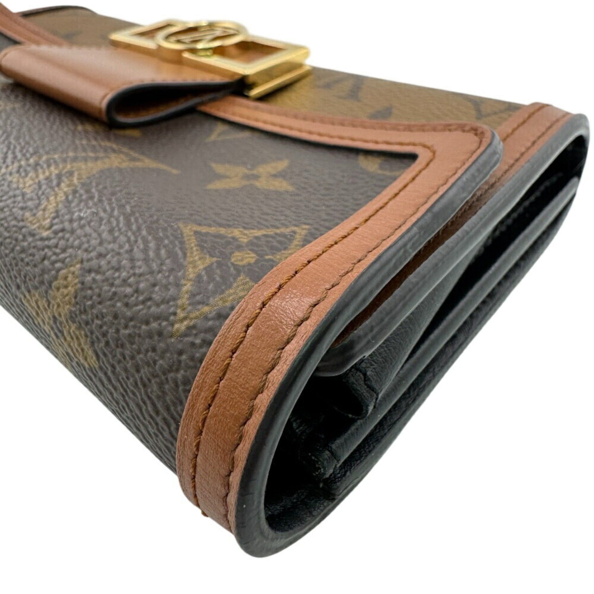 Louis Vuitton LOUIS VUITTON M46645 Portefeuille Sarah Monogram Reverse Long Wallet Brown Women's Size ONE SIZE - 6 Thumbnail