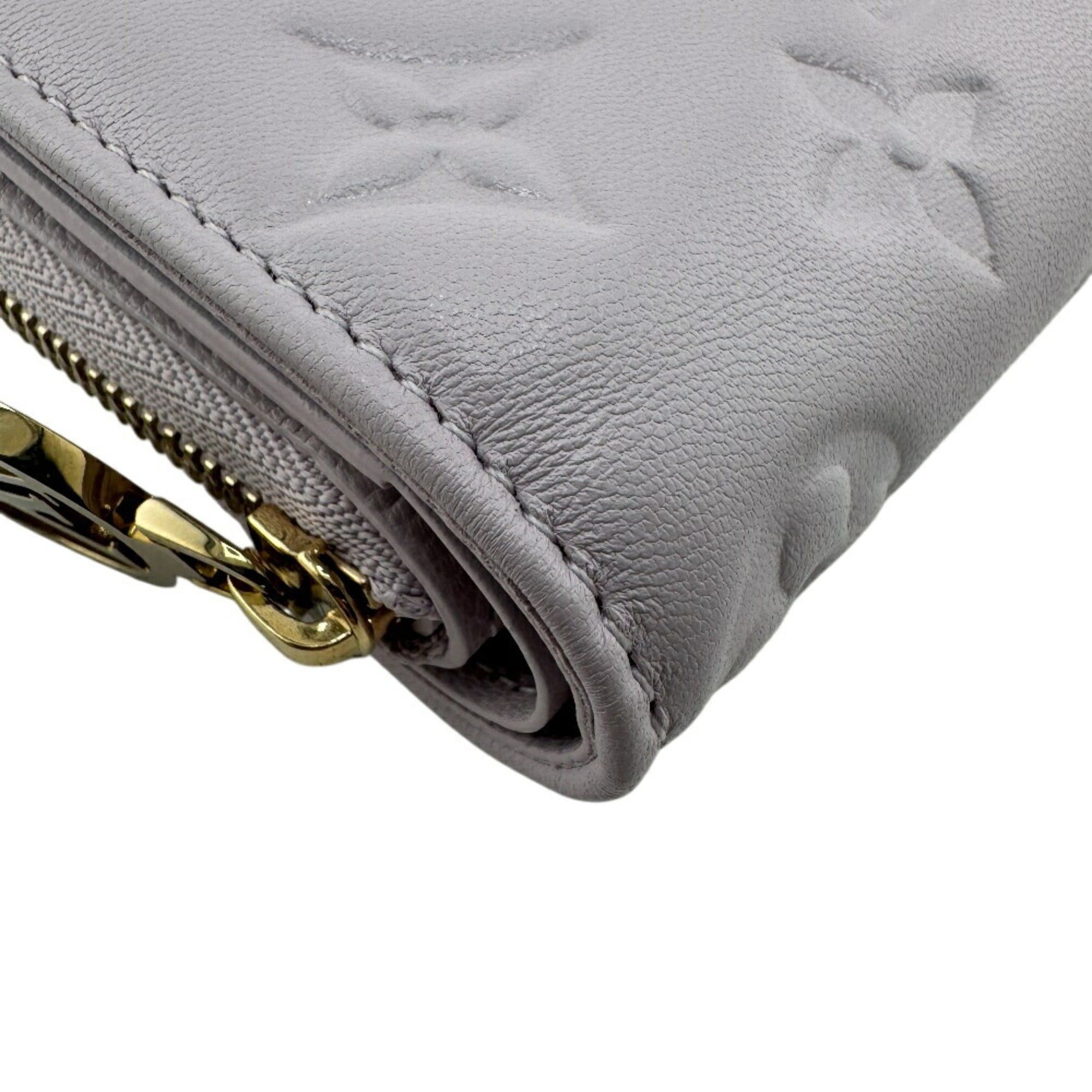 Louis Vuitton LOUIS VUITTON M25705 Portefeuille Lou Compact Wallet Monogram Bifold Purple Women's Size ONE SIZE - 3 Thumbnail