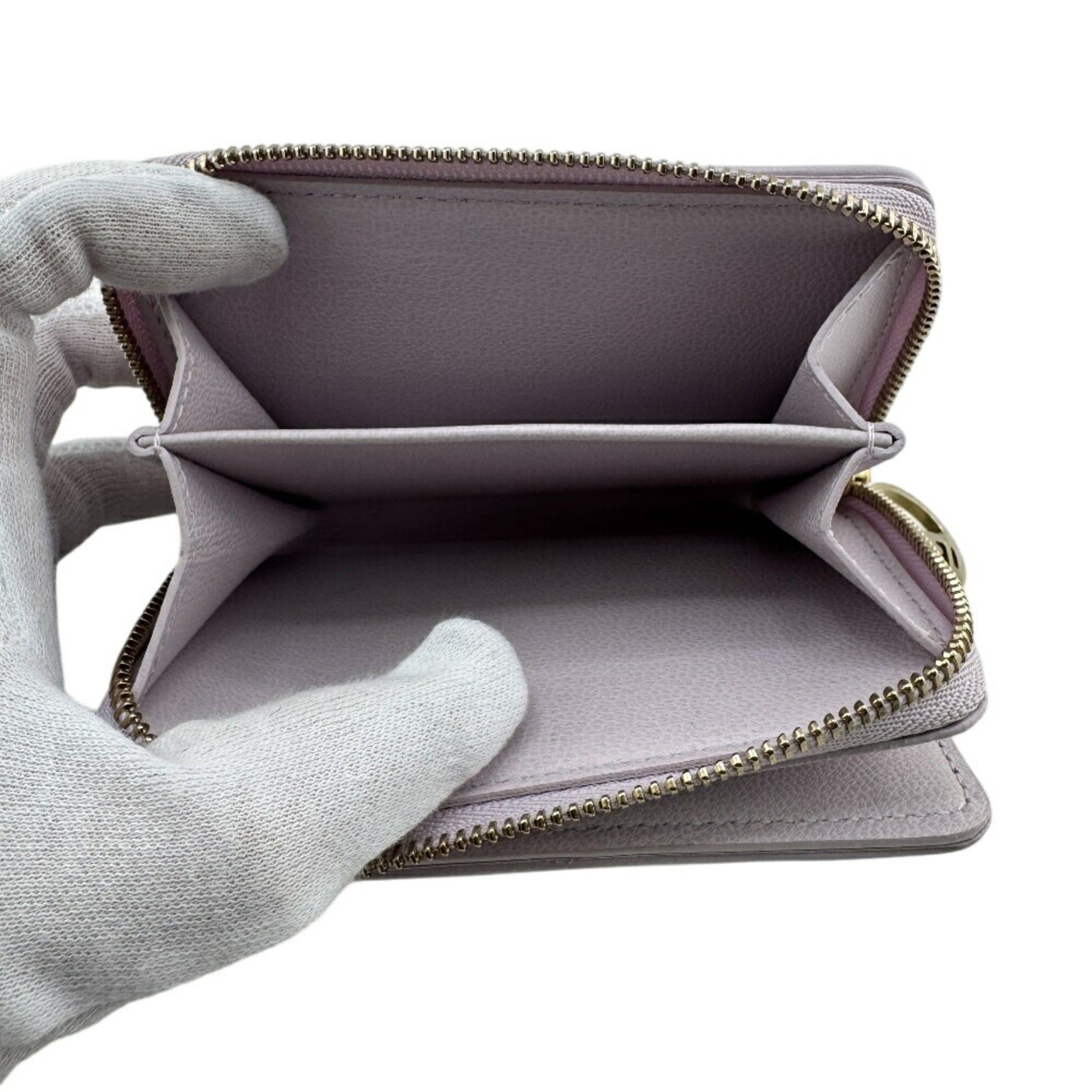 Louis Vuitton LOUIS VUITTON M25705 Portefeuille Lou Compact Wallet Monogram Bifold Purple Women's Size ONE SIZE - 8 Thumbnail