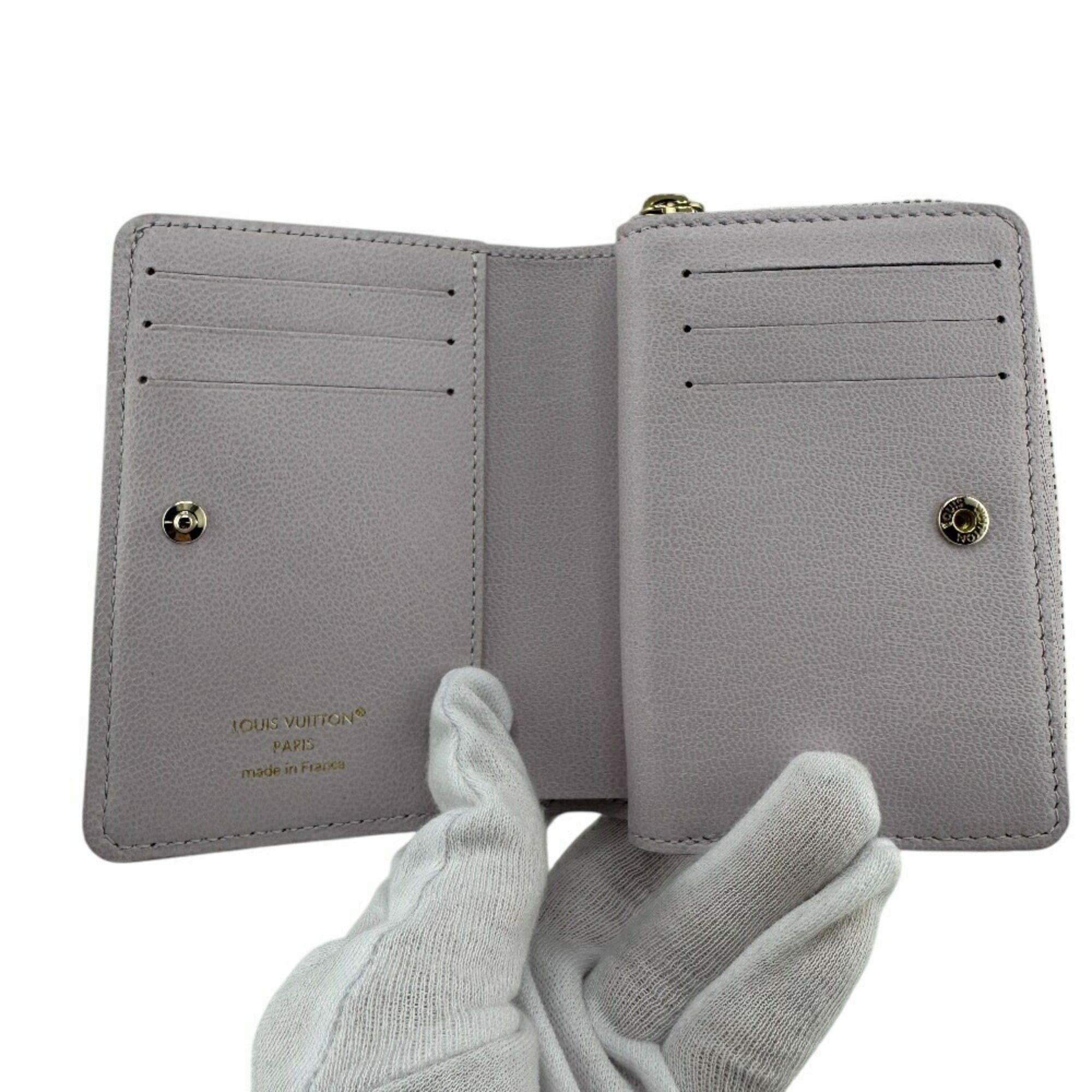Louis Vuitton LOUIS VUITTON M25705 Portefeuille Lou Compact Wallet Monogram Bifold Purple Women's Size ONE SIZE - 7 Thumbnail