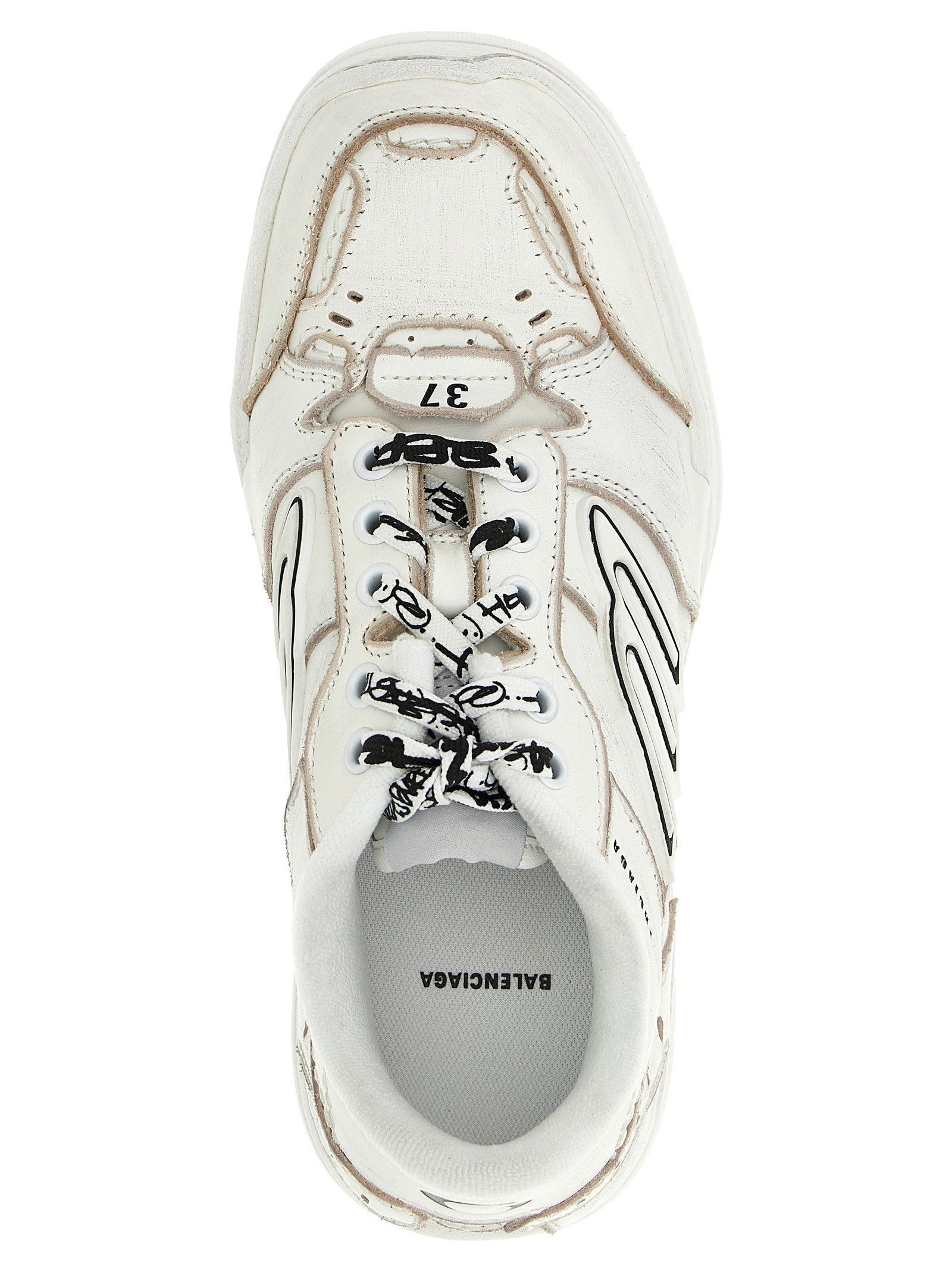 Balenciaga 'Hamptons Worn-Out Medio' Sneakers Size US 7 / IT 37 - 4 Thumbnail