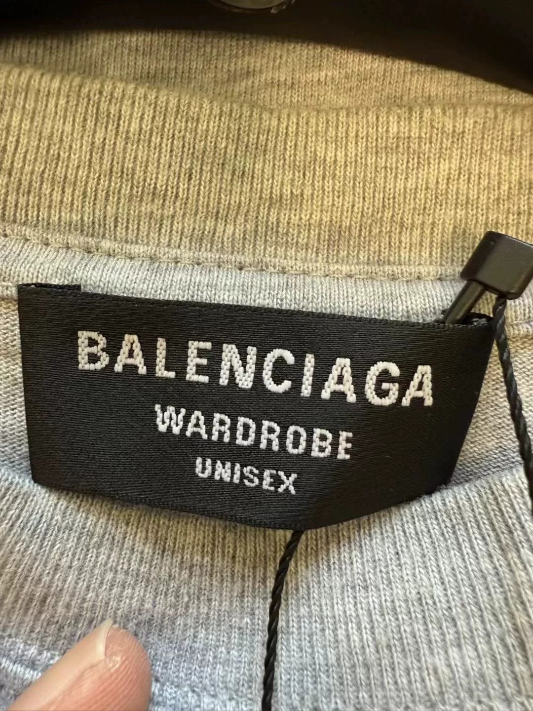 Balenciaga Balenciaga Gray Front Back Logo Short Sleeve S Size US S / EU 44-46 / 1 - 3 Thumbnail