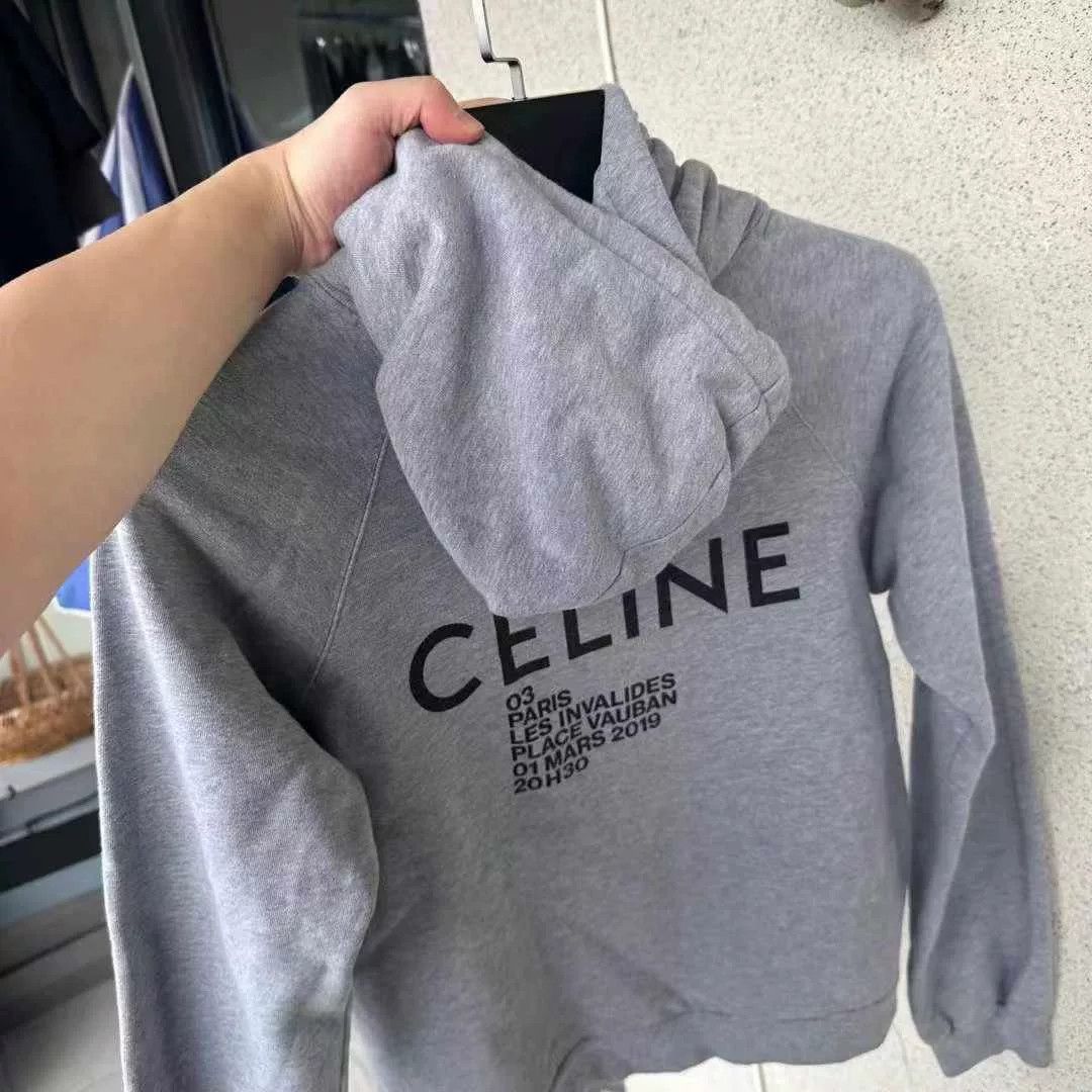 Celine Celine Back Logo Hoodie M Size US M / EU 48-50 / 2 - 4 Thumbnail
