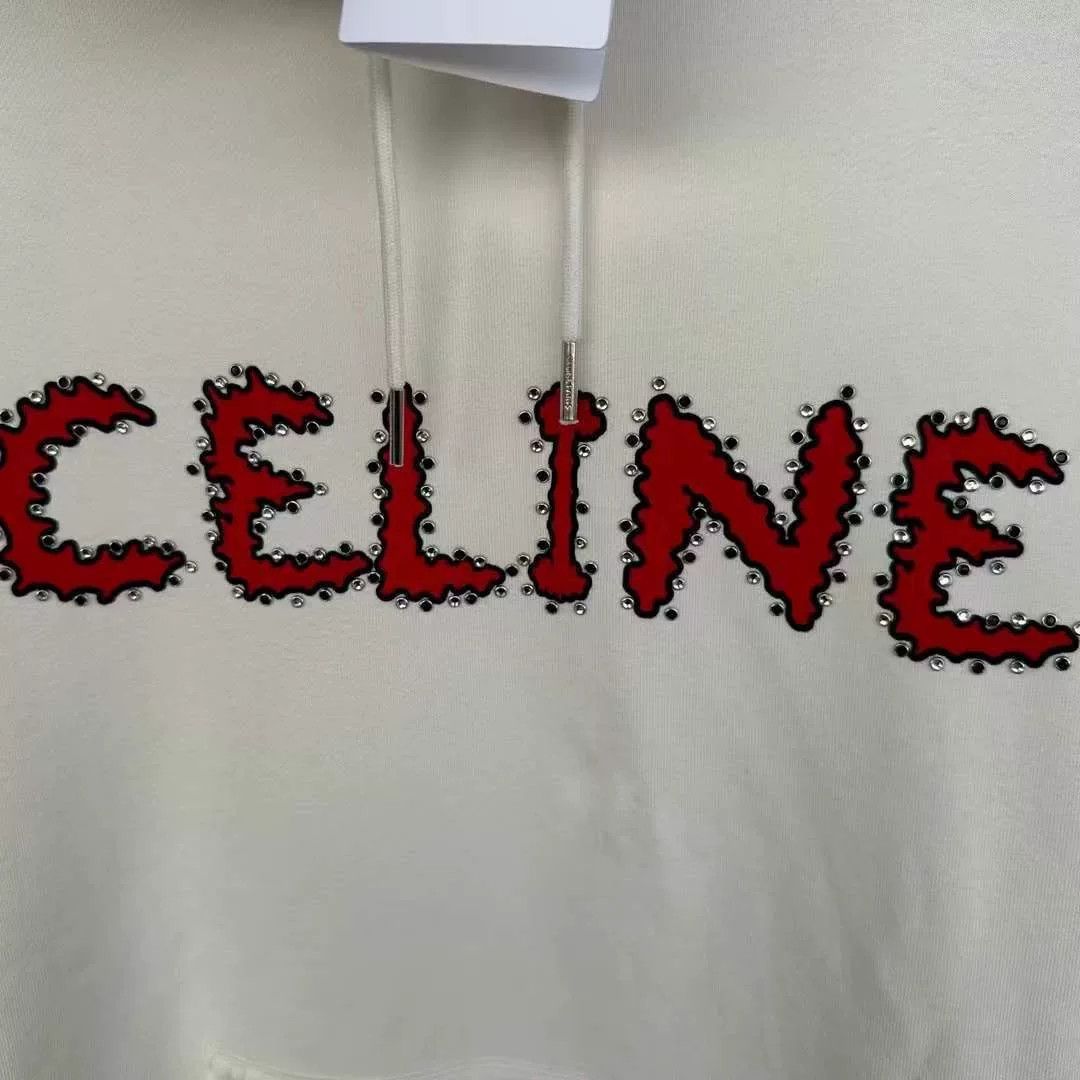 Celine Celine New Rhinestone Hoodie Size M / US 6-8 / IT 42-44 - 3 Thumbnail