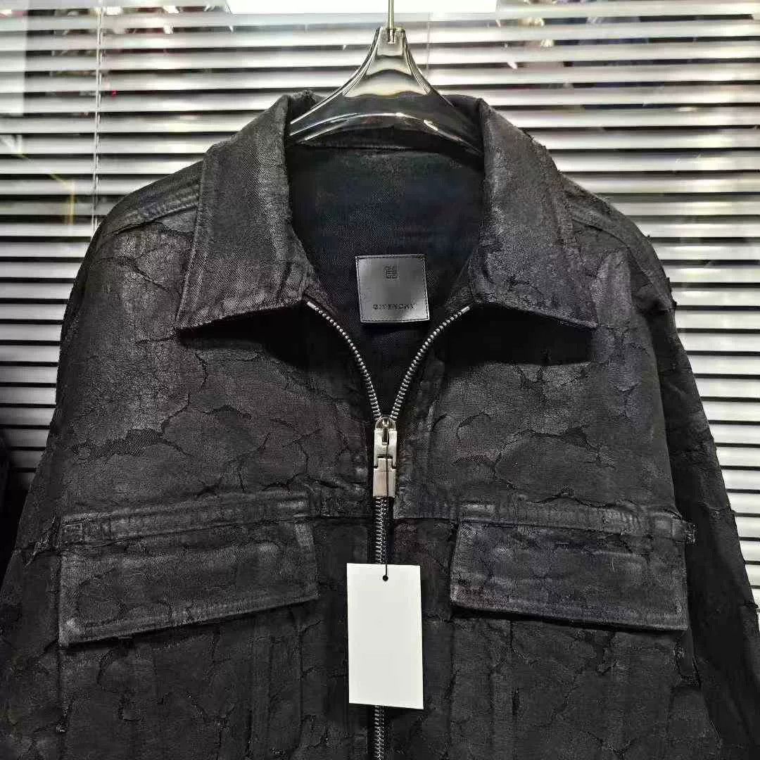 Givenchy Givenchy Heavy Distress Cracked Vintage Jacket Size US S / EU 44-46 / 1 - 2 Thumbnail