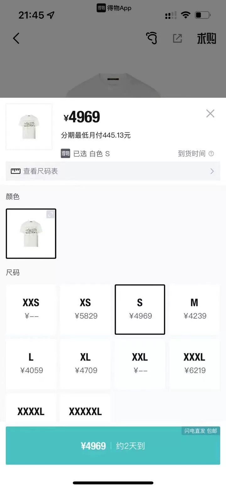 Louis Vuitton LV New Short-Sleeve Wang Hedi Style Size US M / EU 48-50 / 2 - 5 Thumbnail