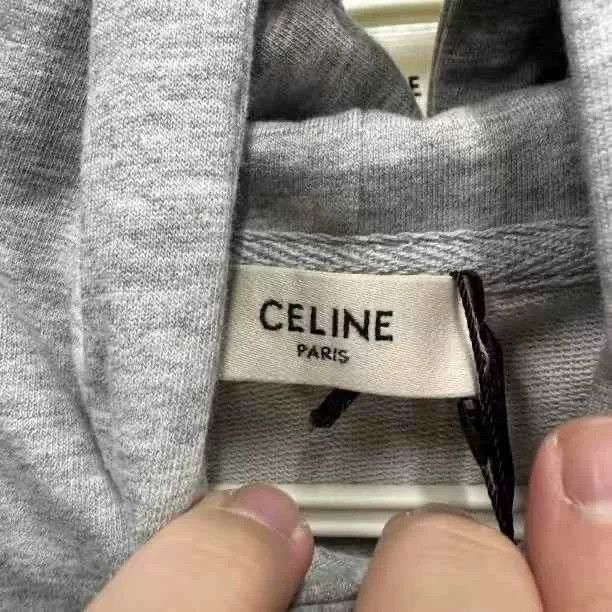Celine Celine Logo Slogan Hoodie Size US L / EU 52-54 / 3 - 2 Thumbnail