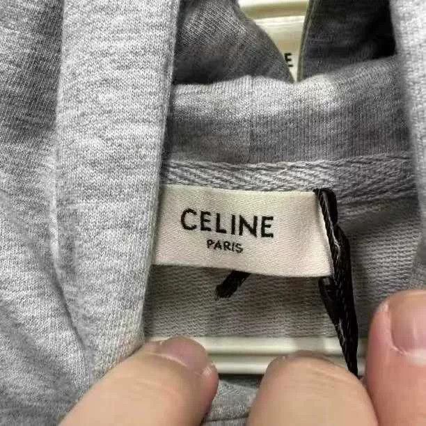 Celine Celine Logo Slogan Hoodie Size US L / EU 52-54 / 3 - 2 Thumbnail