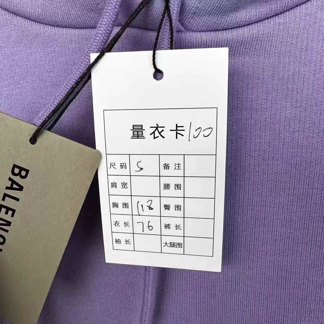 Balenciaga Balenciaga Purple Coke Embroidery Hoodie Size US S / EU 44-46 / 1 - 4 Thumbnail