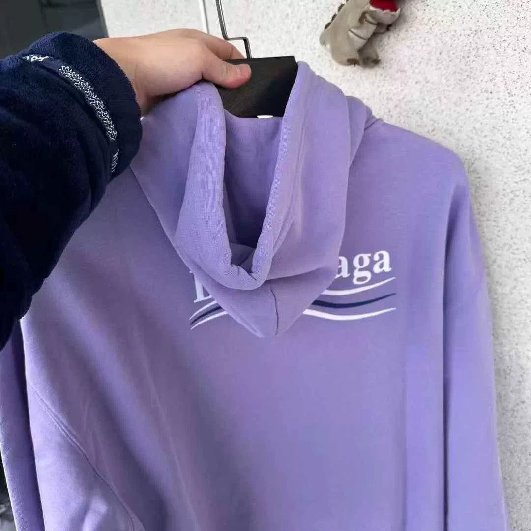 Balenciaga Balenciaga Purple Coke Embroidery Hoodie Size US S / EU 44-46 / 1 - 6 Thumbnail