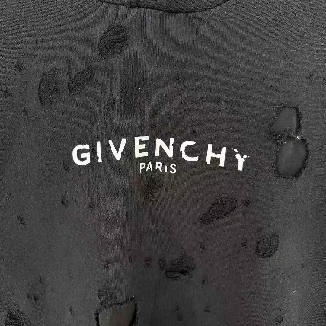 Givenchy Givenchy New Black Gold Hole Hoodie Size US S / EU 44-46 / 1 - 2 Thumbnail