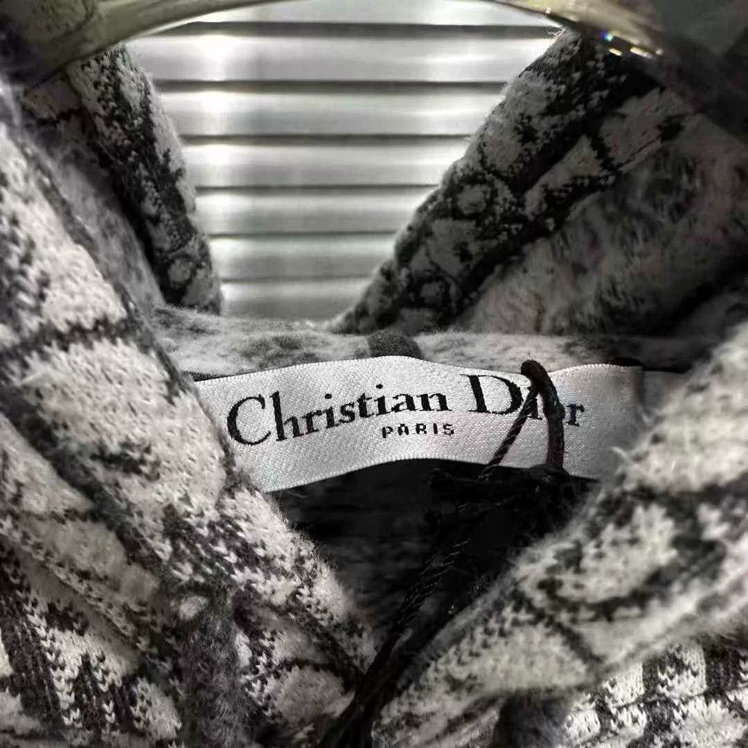 Dior Dior Slogan Print Cashmere Hoodie Size XS / US 0-2 / IT 36-38 - 2 Thumbnail
