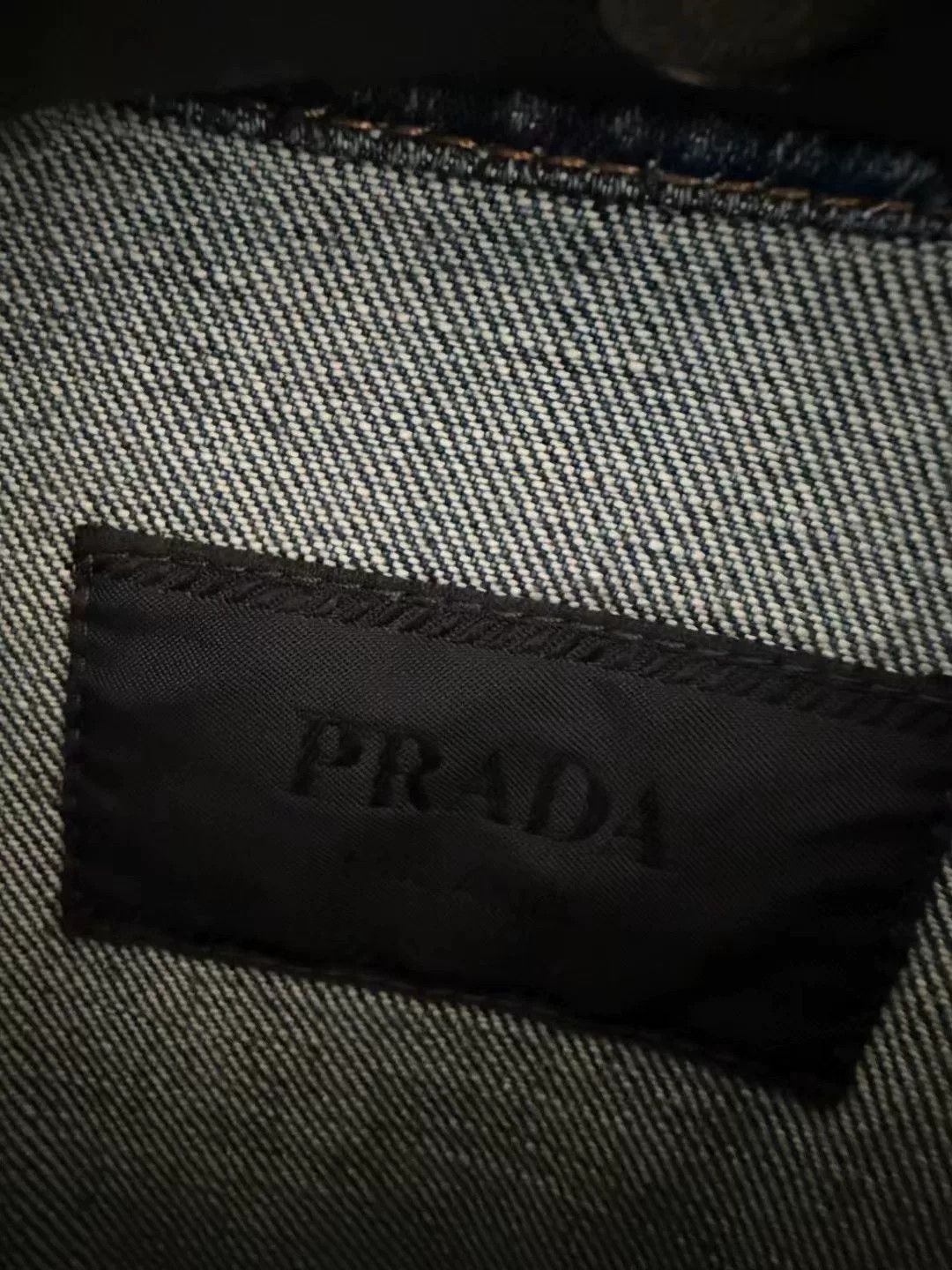 Prada Prada Triangle Logo Denim Short-Sleeve Shirt Size US XL / EU 56 / 4 - 3 Thumbnail