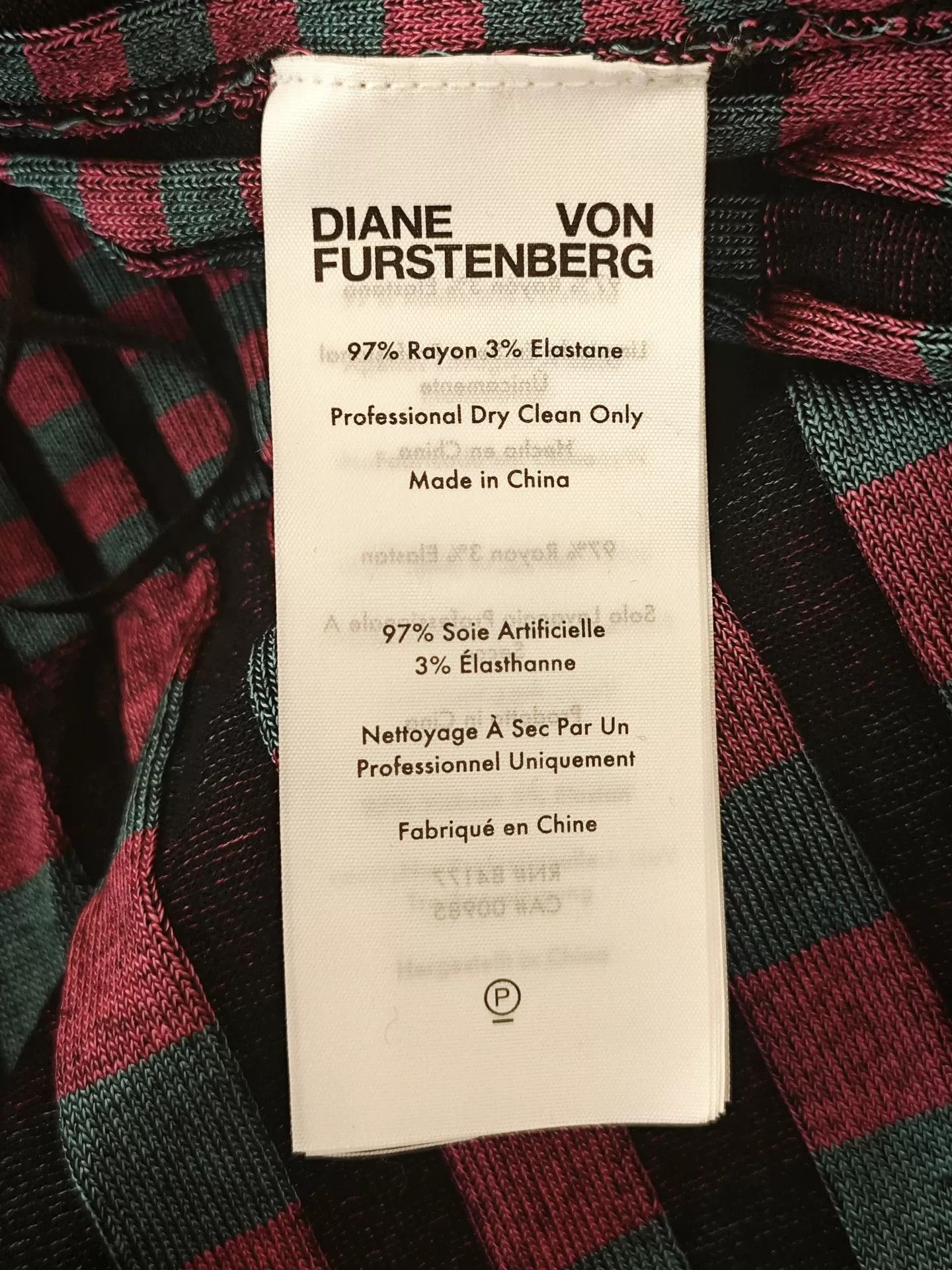 Diane von Furstenberg DVF Colorful Plaid Knit Wrap Dress XS Size XS / US 0-2 / IT 36-38 - 4 Thumbnail
