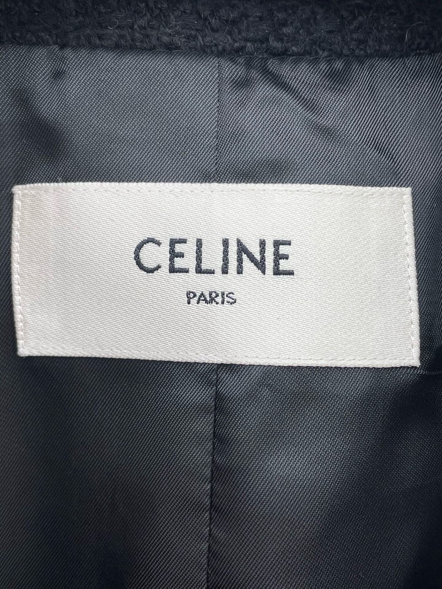 Celine Celine Black White Gold Button Tweed Jacket Size XXS / US 00 / IT 34 - 5 Thumbnail