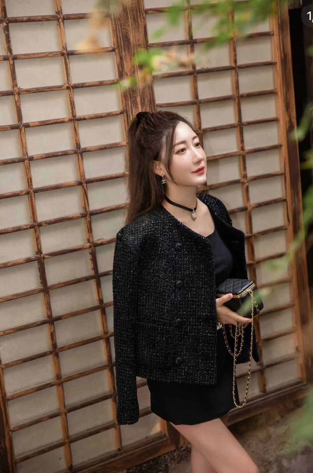Chanel Chanel 22B Black Sparkle Double-Breasted Jacket Size S / US 4 / IT 40 - 9 Thumbnail