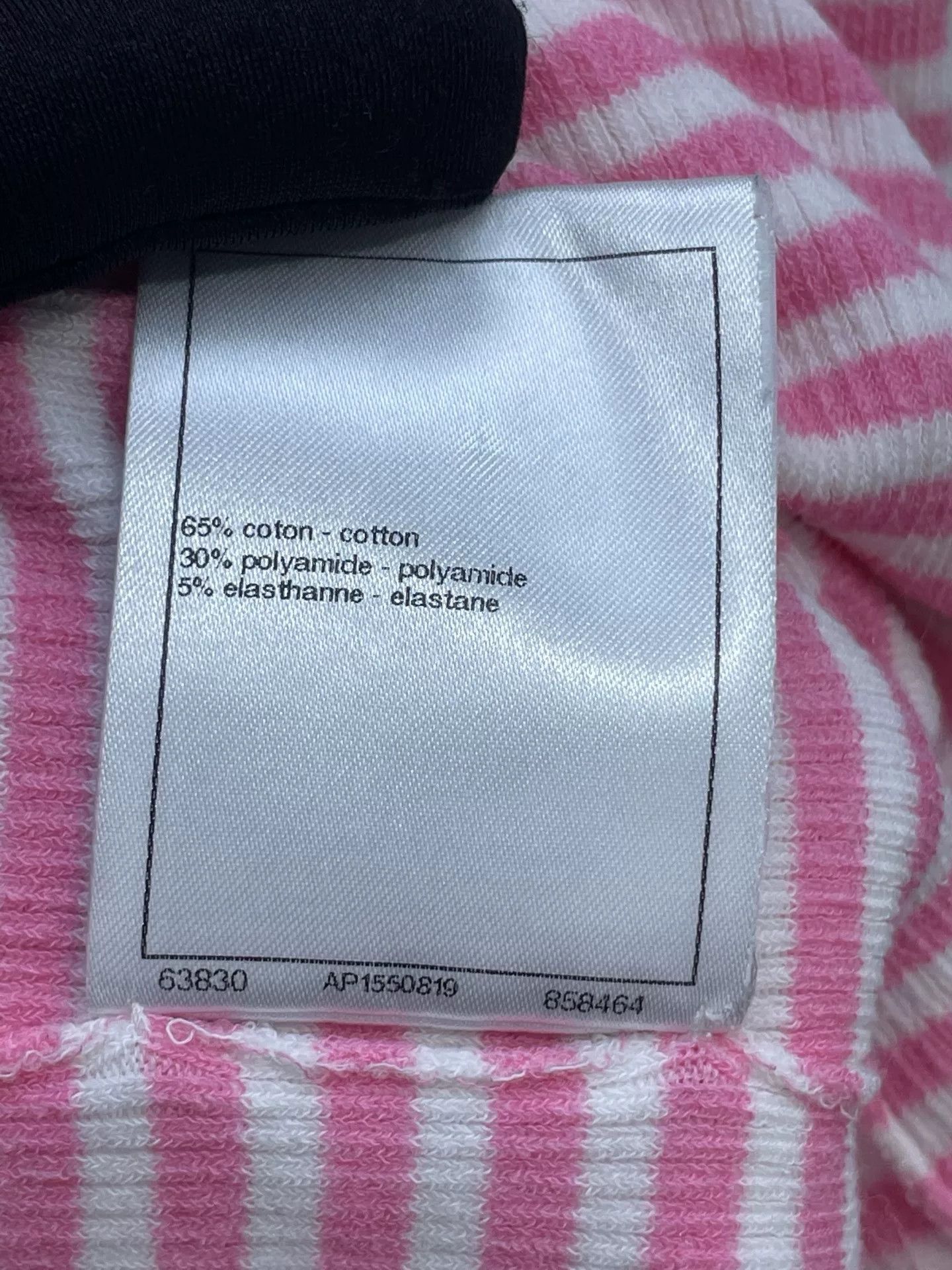 Chanel Chanel 24C Pink White Stripe Knit Top Size XXS / US 00 / IT 34 - 6 Thumbnail