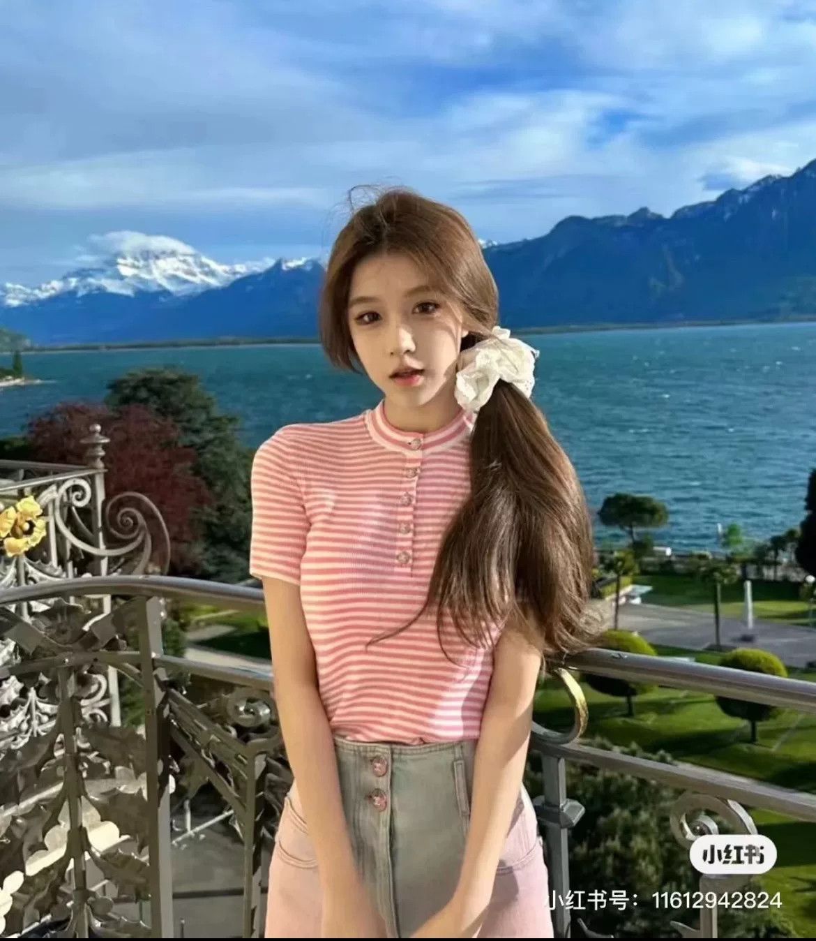 Chanel Chanel 24C Pink White Stripe Knit Top Size XXS / US 00 / IT 34 - 8 Thumbnail