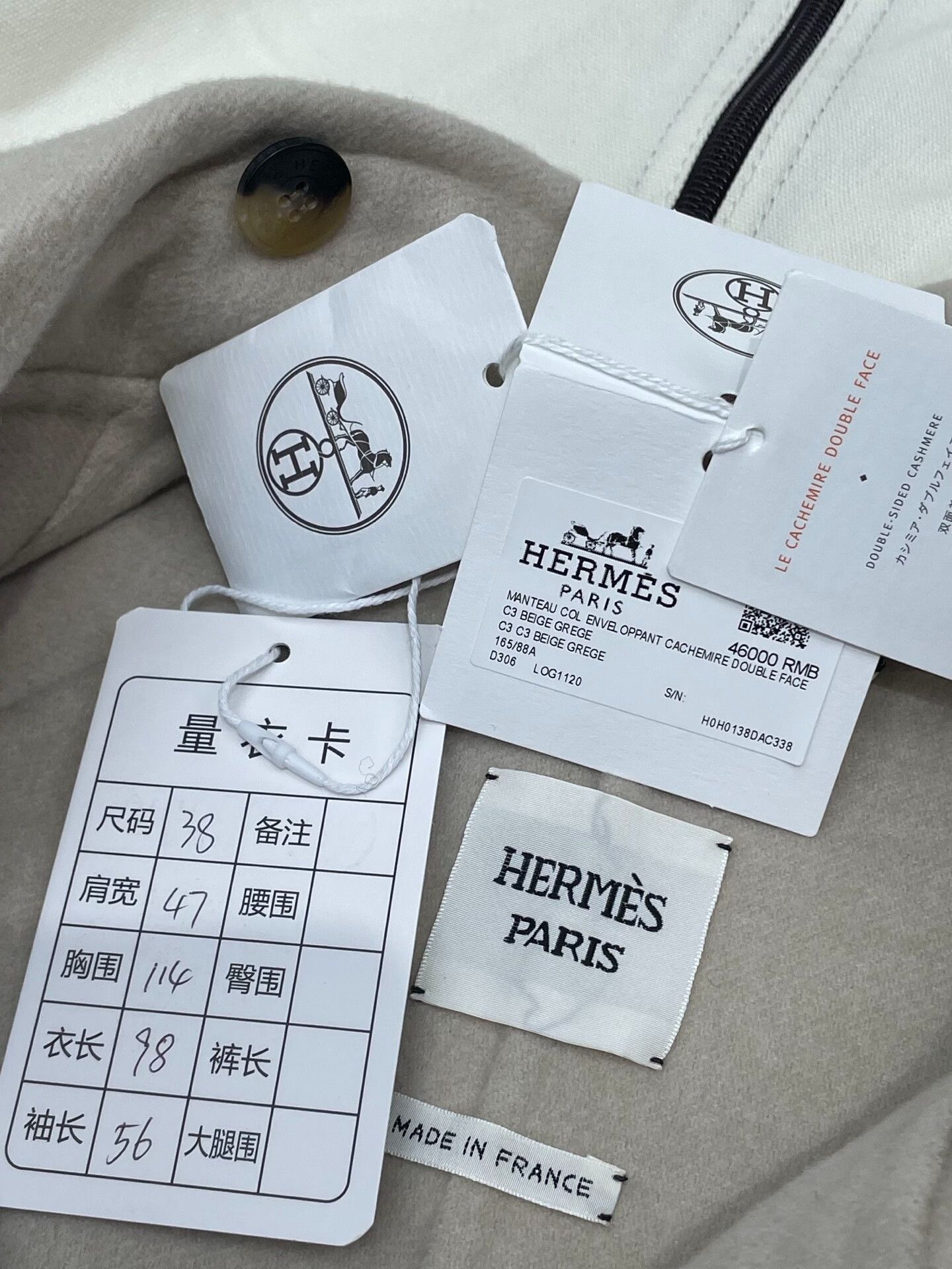 Hermes Hermes Big Pocket Cashmere Coat Size S / US 4 / IT 40 - 6 Thumbnail