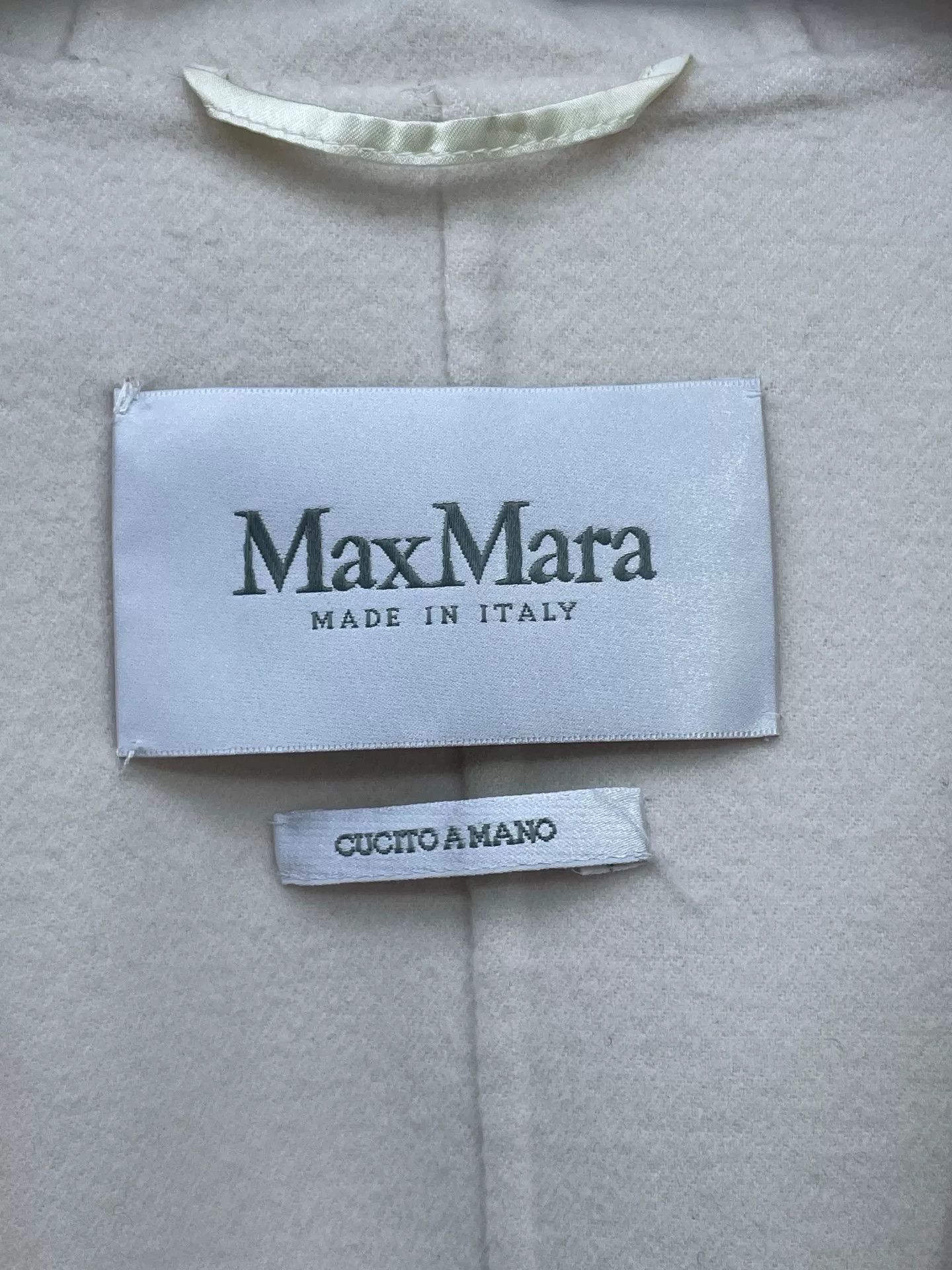 Max Mara Maxmara Milk White Cashmere Coat Size XS / US 0-2 / IT 36-38 - 5 Thumbnail