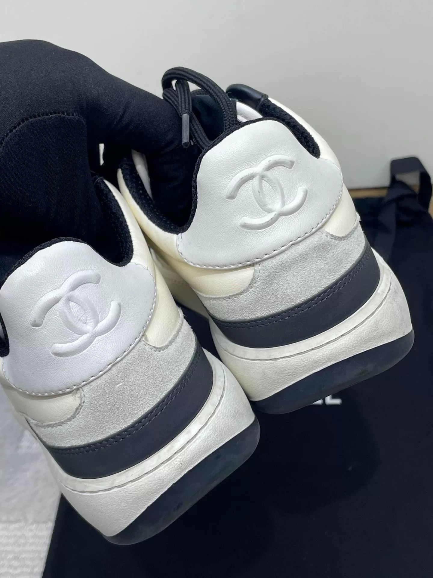 Chanel Chanel 23B Panda Color Block Sneakers Size US 5.5 / IT 35.5 - 4 Thumbnail