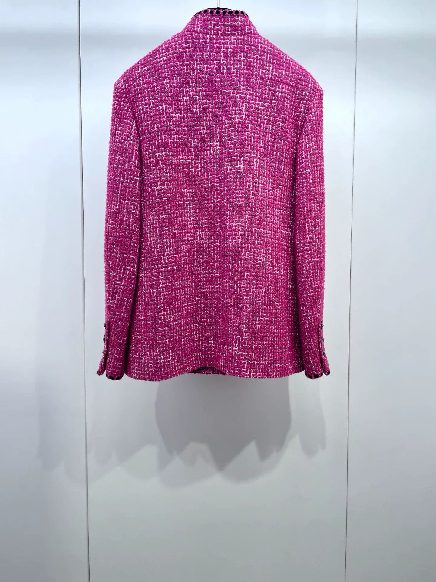 Chanel Chanel 22B Pink Tweed Stand Collar Jacket Size XS / US 0-2 / IT 36-38 - 2 Thumbnail