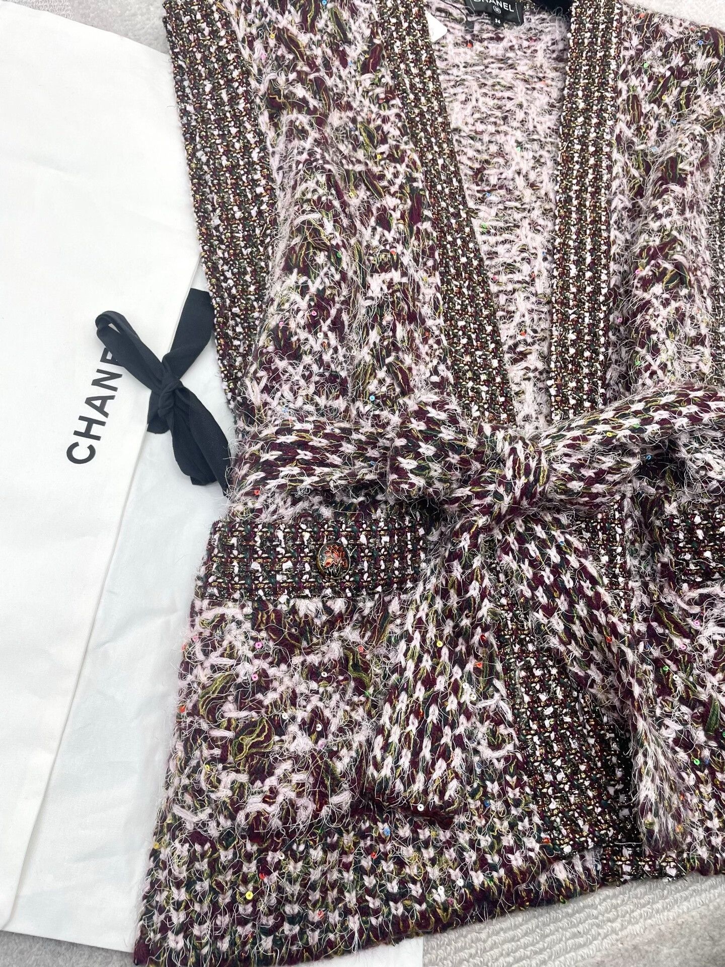 Chanel Chanel 25A Sequin Cashmere Knit Vest Size XXS / US 00 / IT 34 - 6 Thumbnail