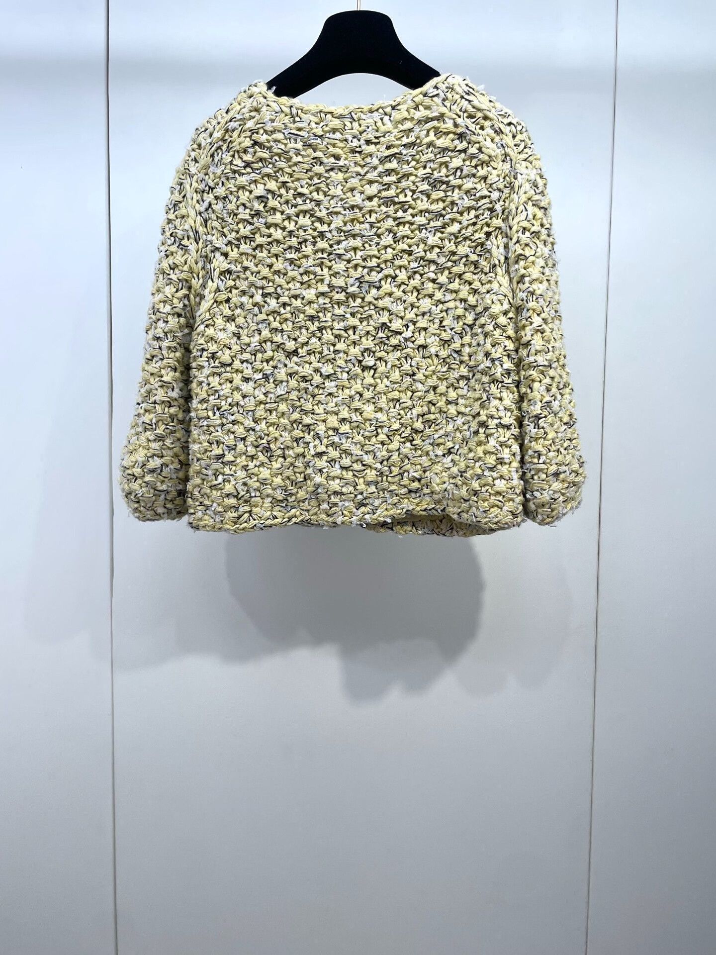 Chanel Chanel Light Yellow Knit Short Jacket Size S / US 4 / IT 40 - 2 Thumbnail