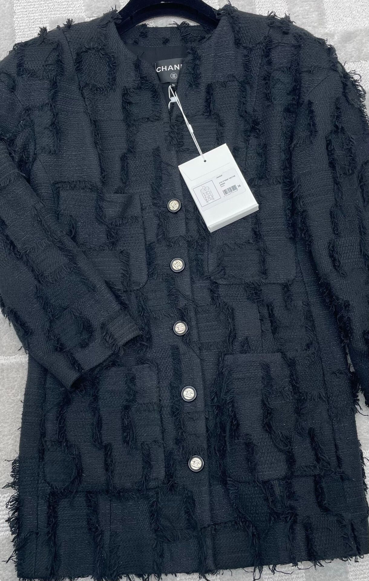Chanel Chanel 21S Black Fringe Coat Size XS / US 0-2 / IT 36-38 - 4 Thumbnail