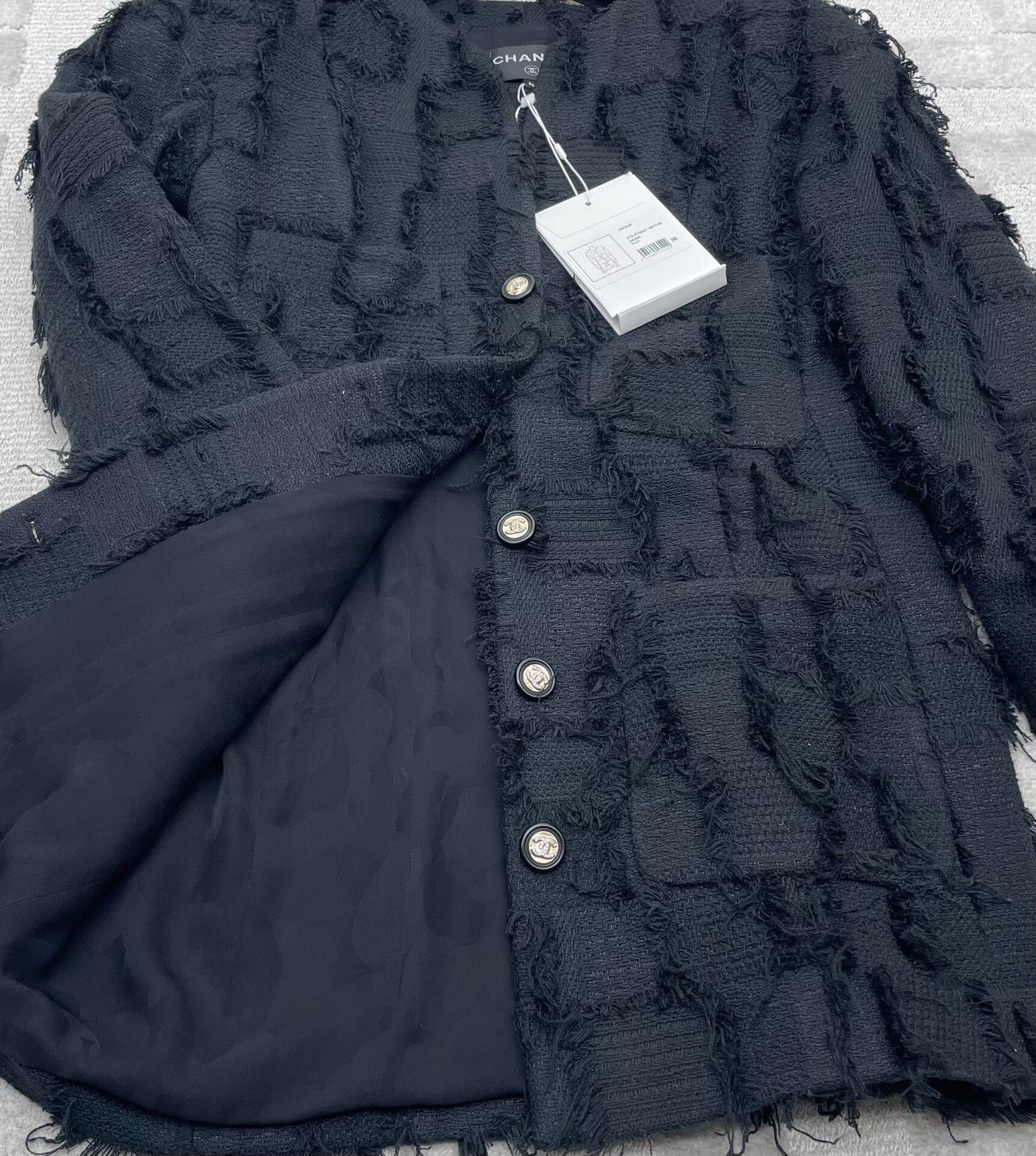 Chanel Chanel 21S Black Fringe Coat Size XS / US 0-2 / IT 36-38 - 5 Thumbnail