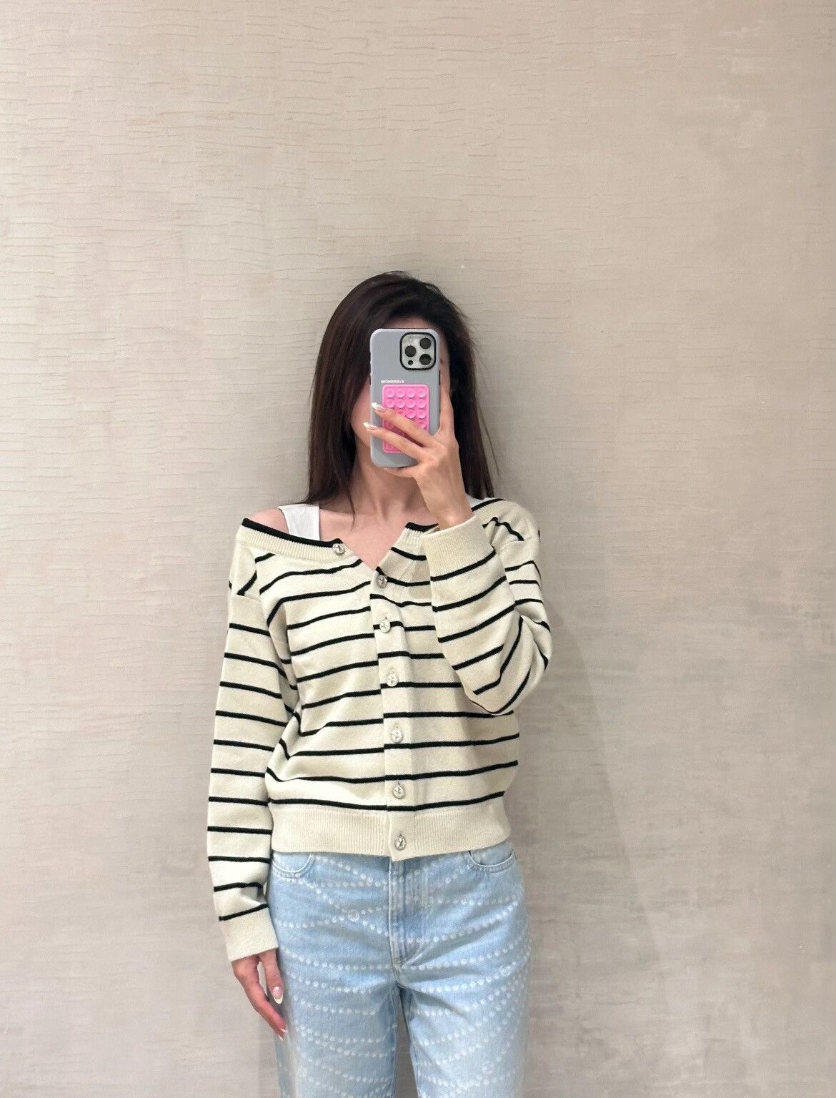 Chanel Chanel 25S Stripe Front-Back Button Cardigan Size XXS / US 00 / IT 34 - 6 Thumbnail