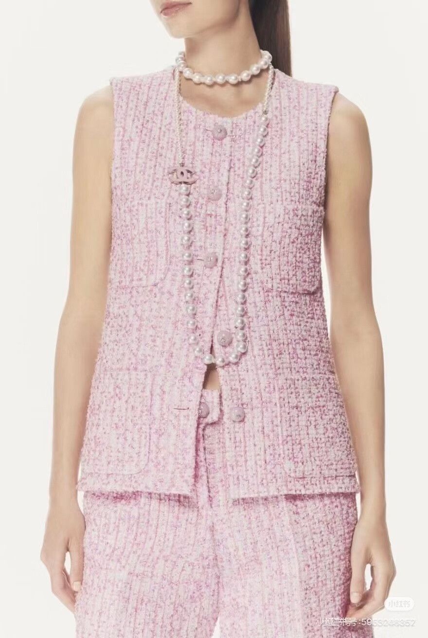 Chanel Chanel Pink Shimmer Vest Size S / US 4 / IT 40 - 9 Thumbnail