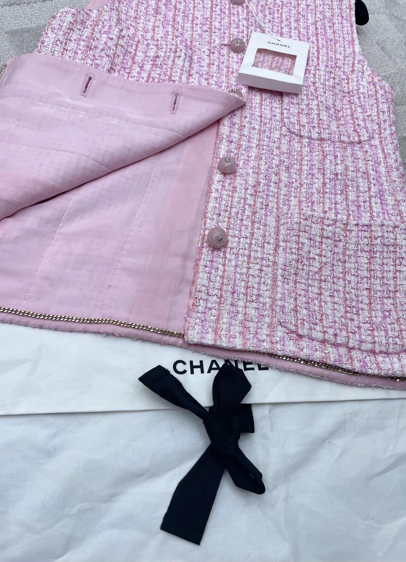 Chanel Chanel Pink Shimmer Vest Size S / US 4 / IT 40 - 5 Thumbnail
