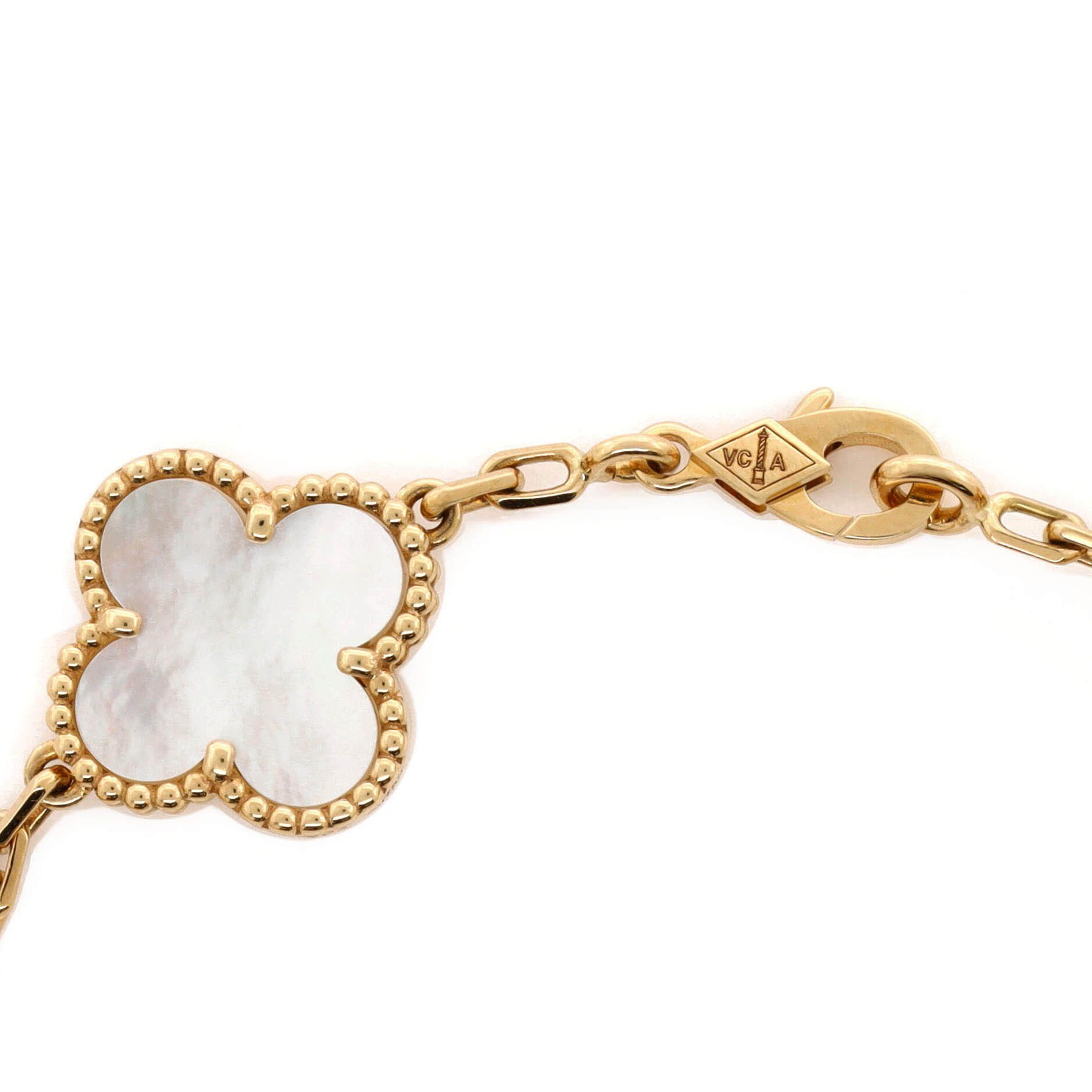 Van Cleef & Arpels Vintage Alhambra 5 Motifs Bracelet Size ONE SIZE - 2 Thumbnail