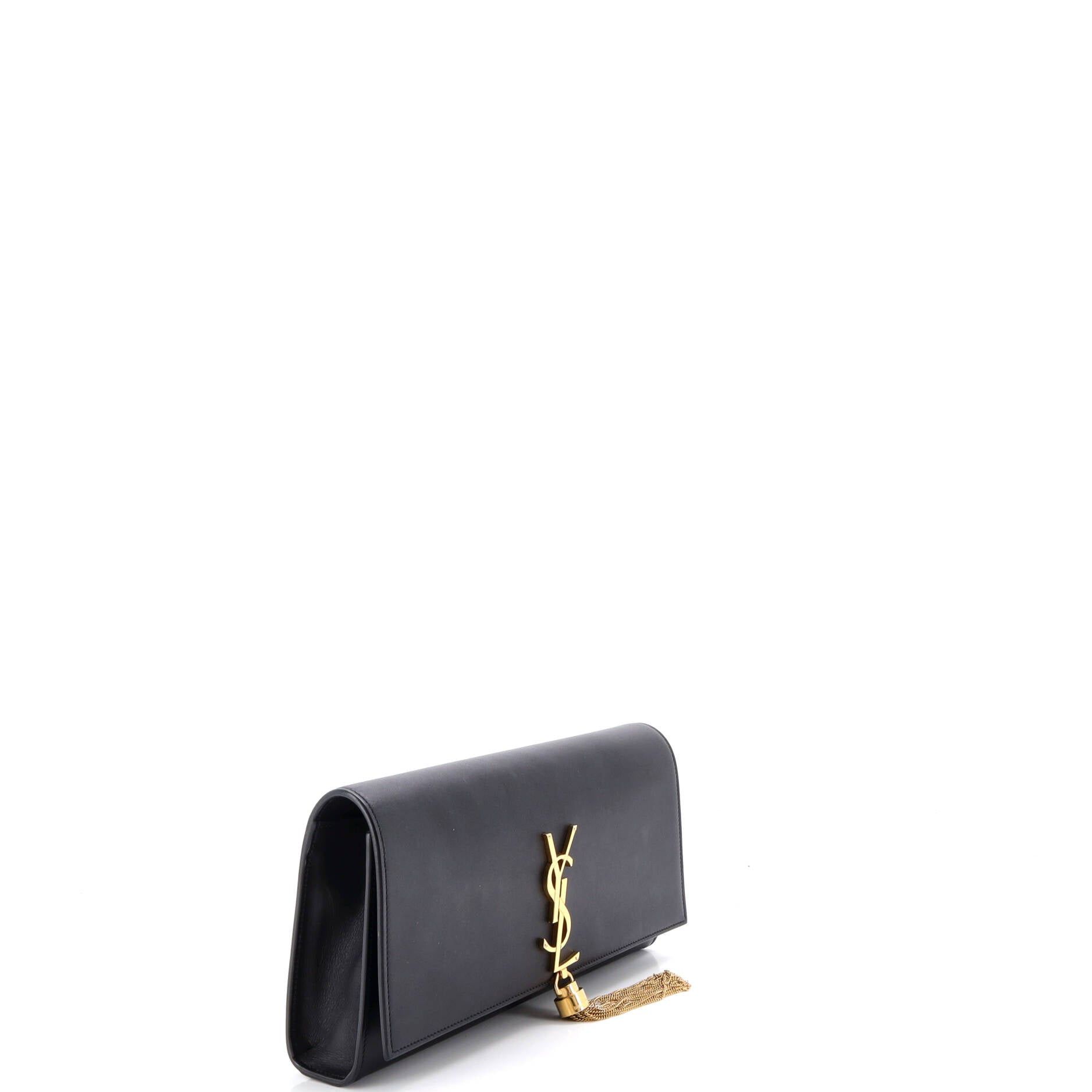 Saint Laurent Paris Classic Monogram Tassel Clutch Size ONE SIZE - 2 Thumbnail