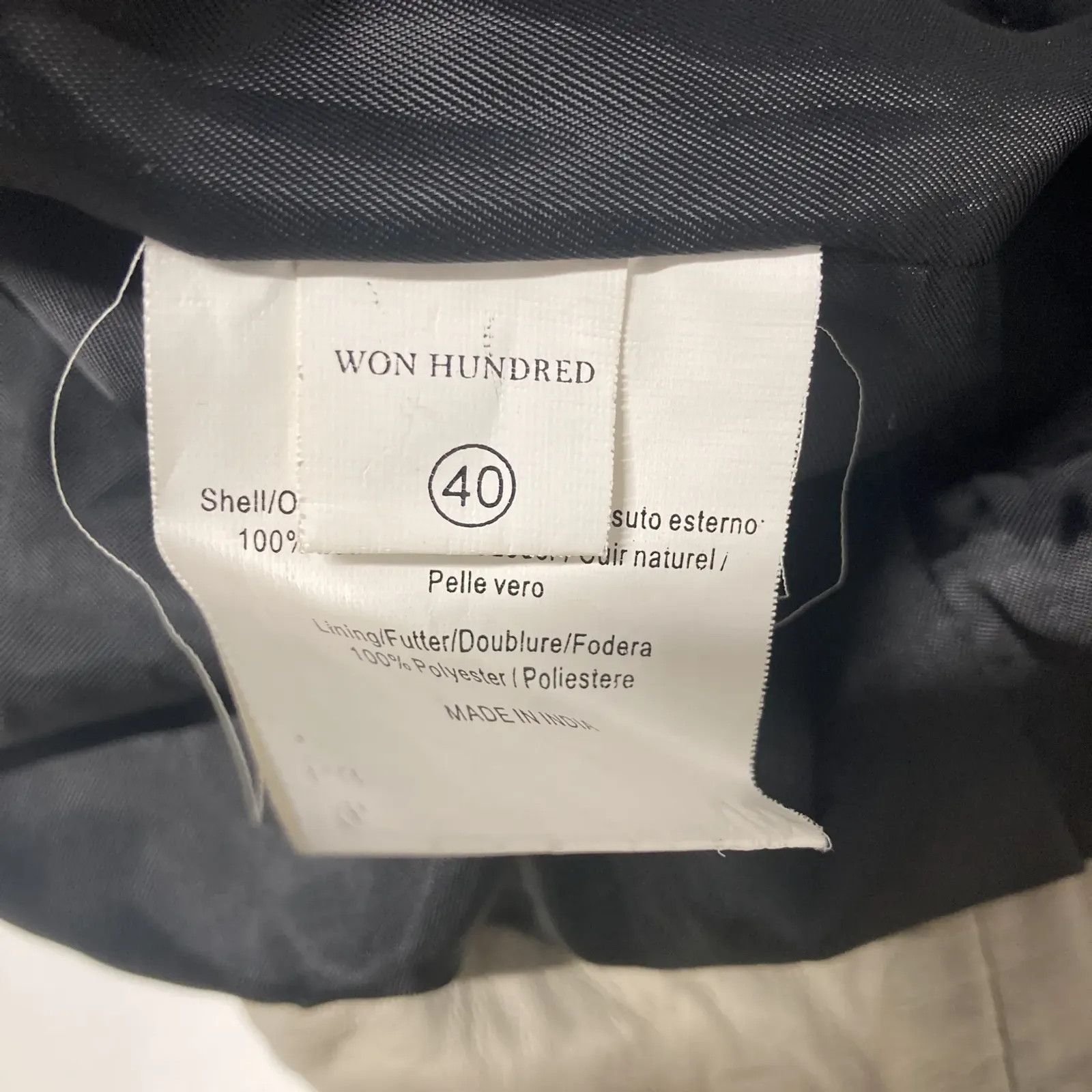 Won Hundred Won Hundred Leather Jacket Size M / US 6-8 / IT 42-44 - 4 Thumbnail