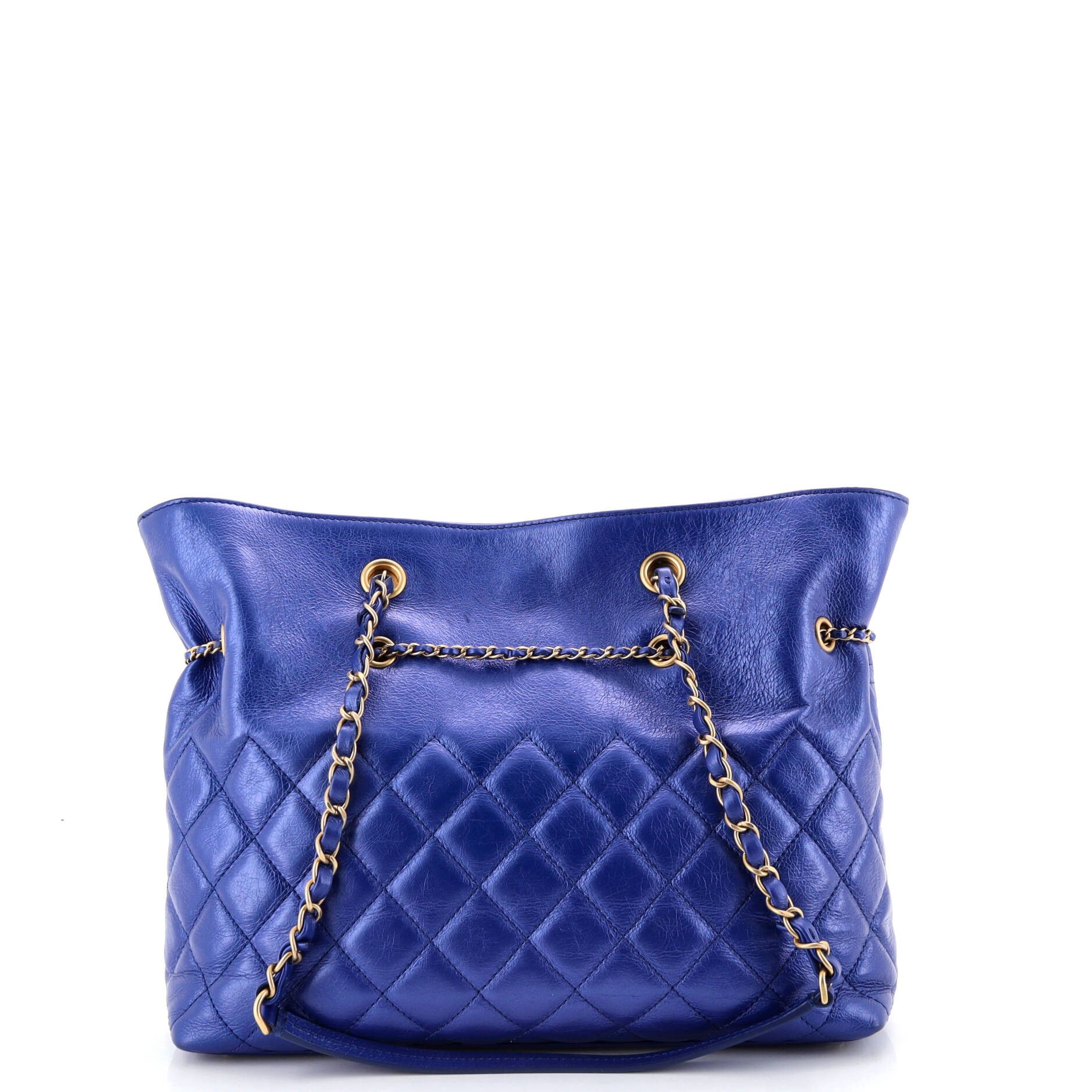 Chanel Front Zip CC Drawstring Chain Tote Size ONE SIZE - 4 Thumbnail