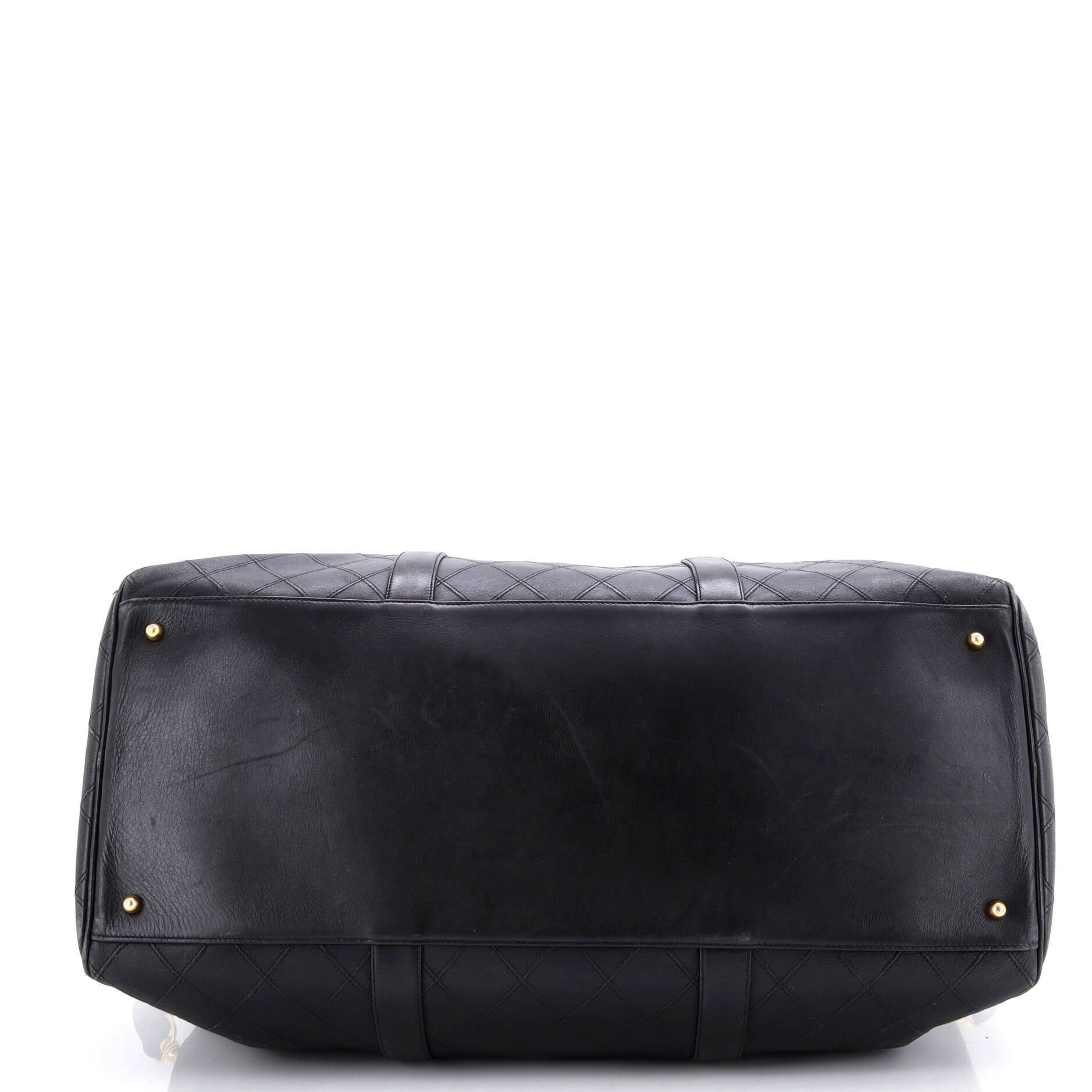 Chanel Vintage Diamond Stitch Boston Bag Size ONE SIZE - 4 Thumbnail