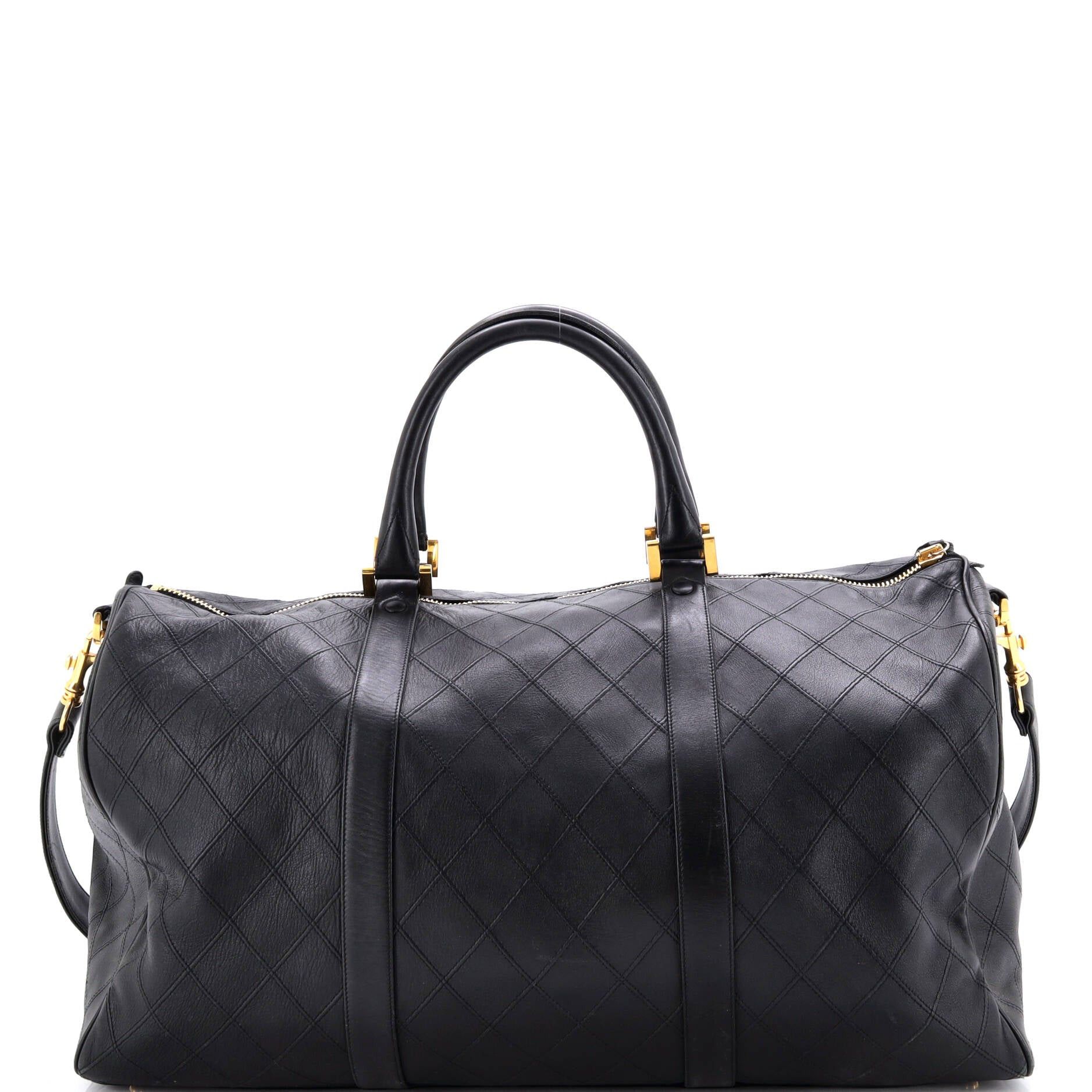 Chanel Vintage Diamond Stitch Boston Bag Size ONE SIZE - 3 Thumbnail